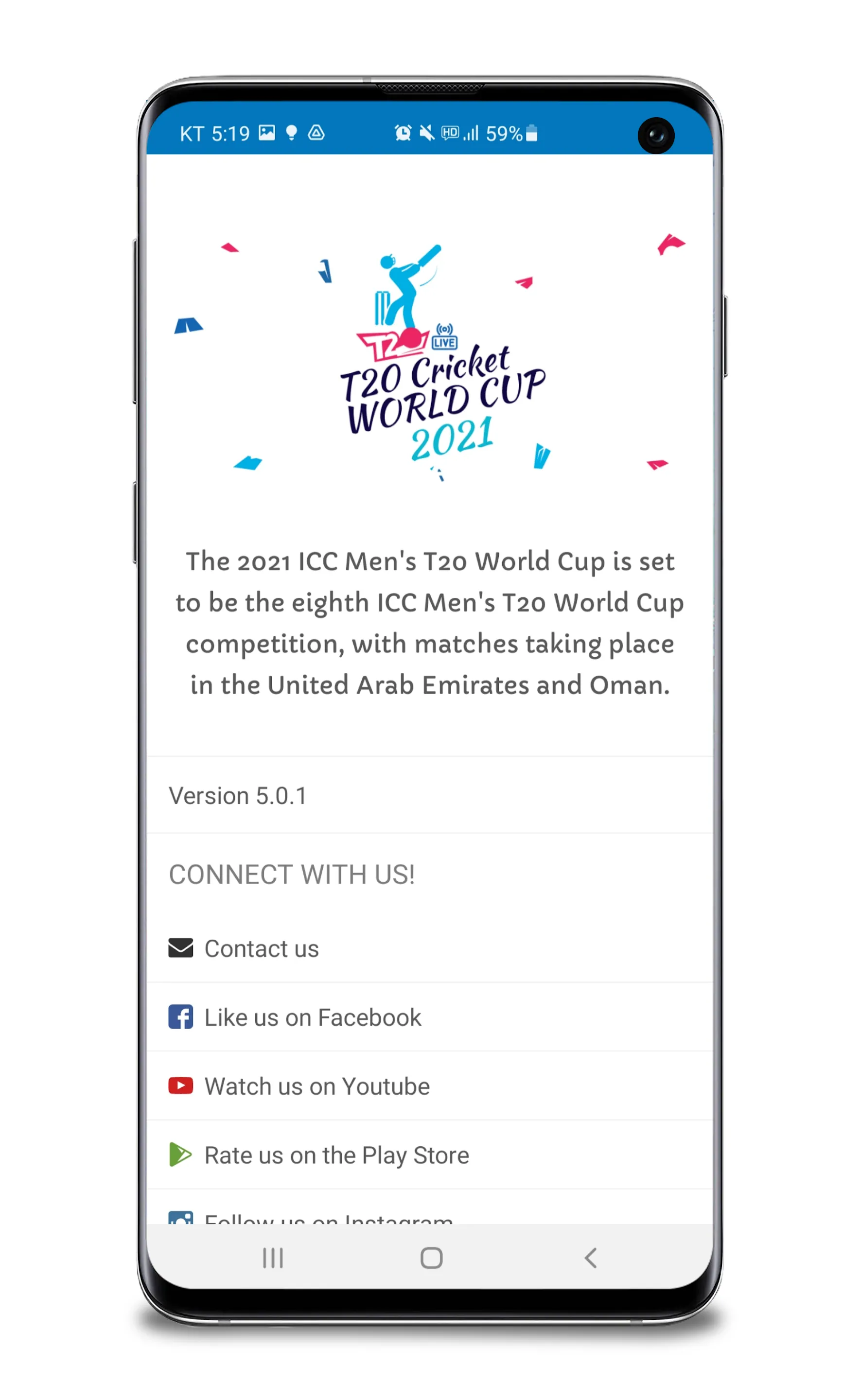 T20 Cricket WC Live HD | Indus Appstore | Screenshot