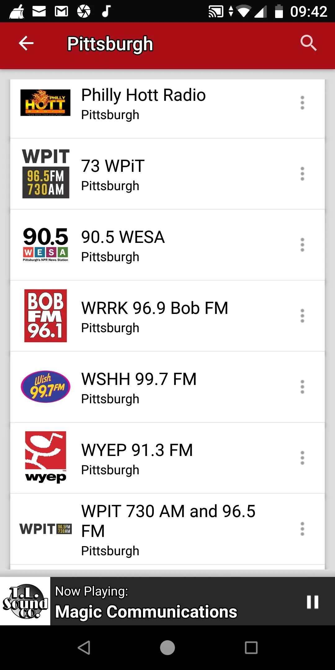 Pittsburgh Radio Stations | Indus Appstore | Screenshot