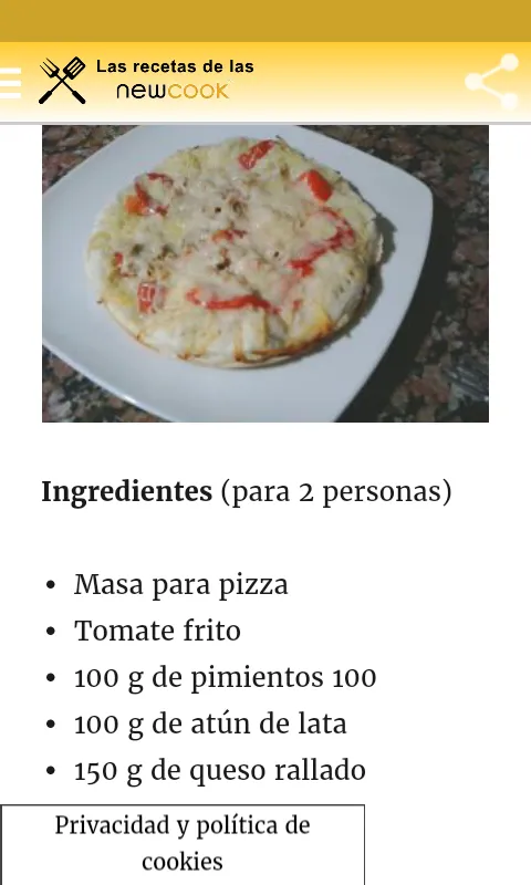 Recetas para NewCook | Indus Appstore | Screenshot