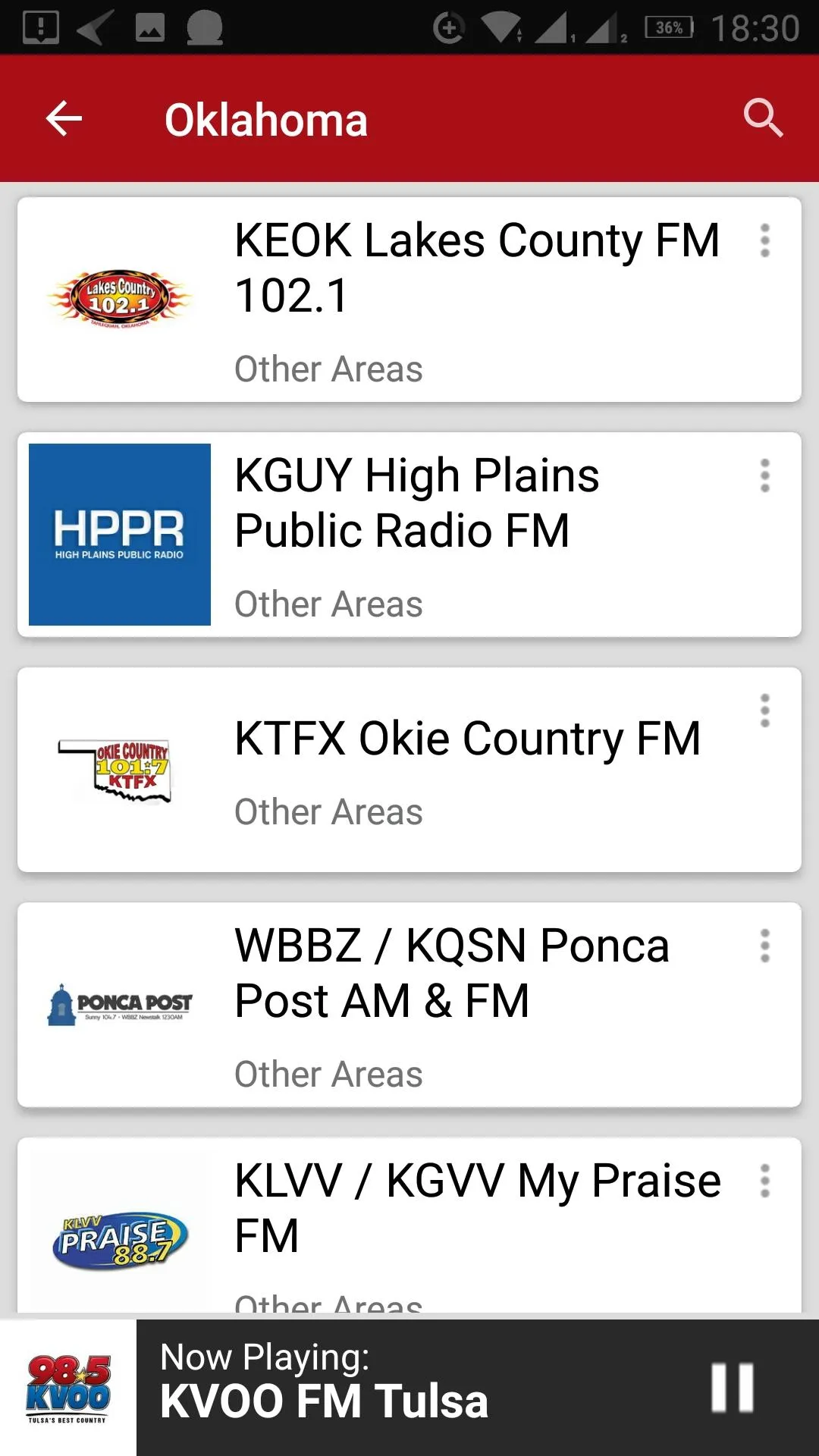 Oklahoma Radio Stations - USA | Indus Appstore | Screenshot