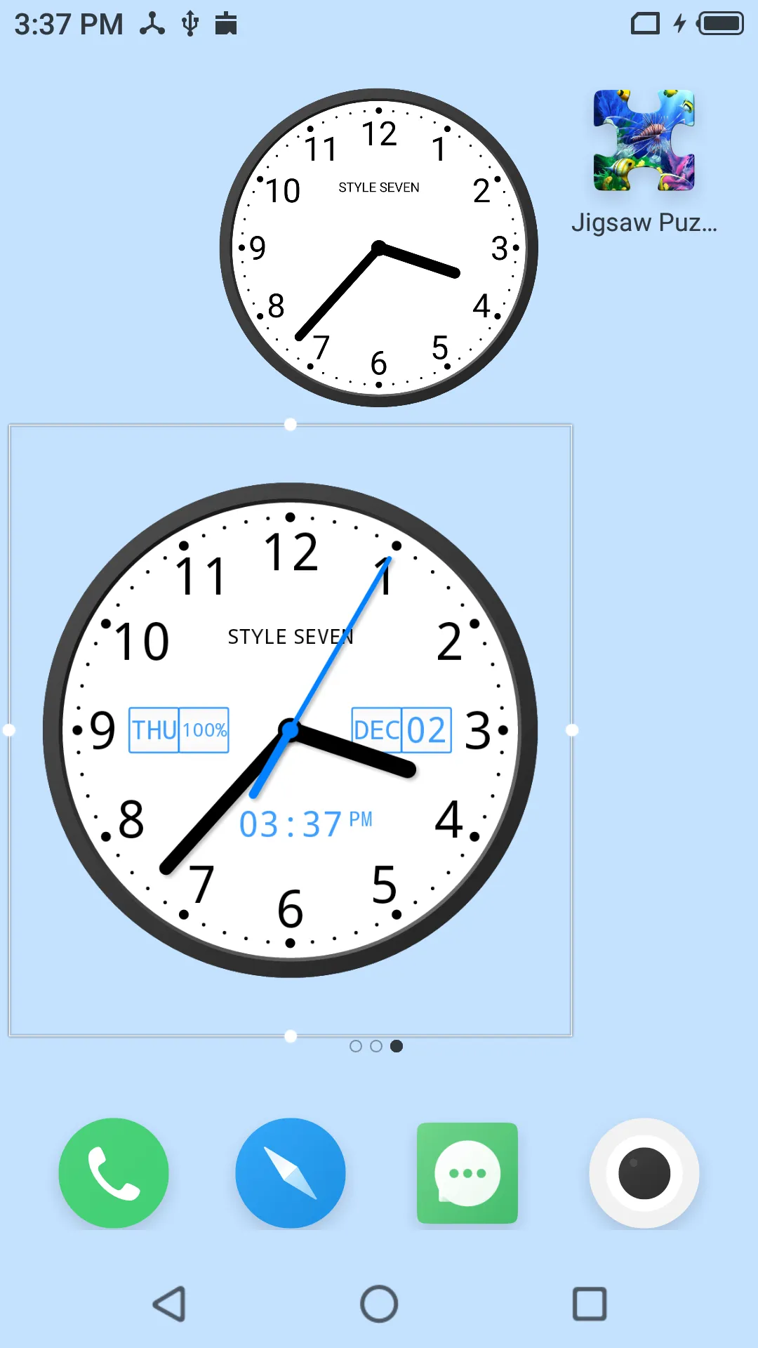 Light Analog Clock-7 | Indus Appstore | Screenshot