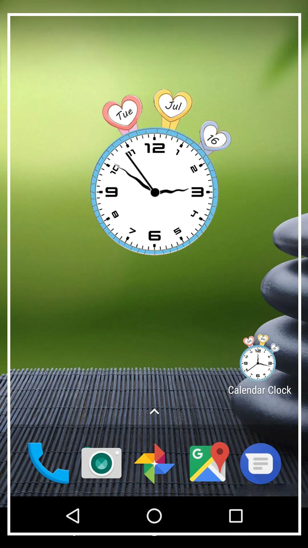 Calendar clock live wallpaper | Indus Appstore | Screenshot