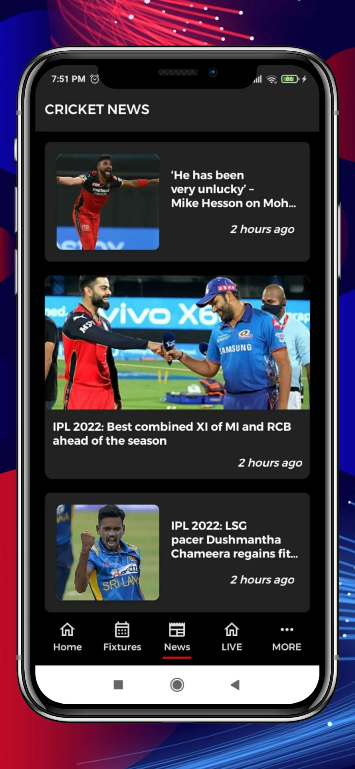 IPL Live 2024 Score & Schedule | Indus Appstore | Screenshot