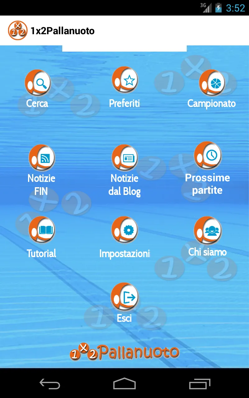 1x2pallanuoto | Indus Appstore | Screenshot