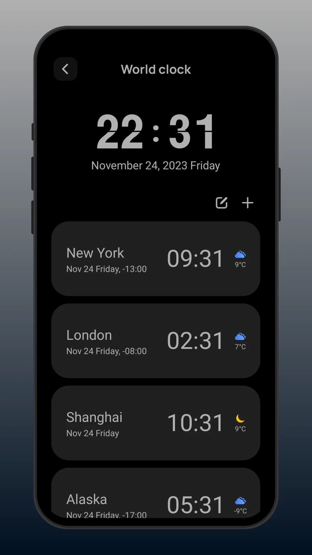 Flip clock: World clock | Indus Appstore | Screenshot