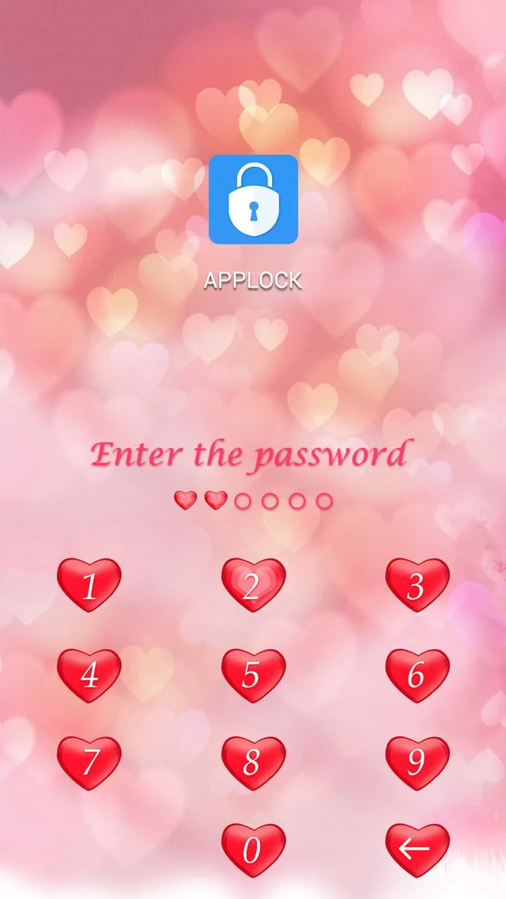 AppLock Theme Love Pink | Indus Appstore | Screenshot