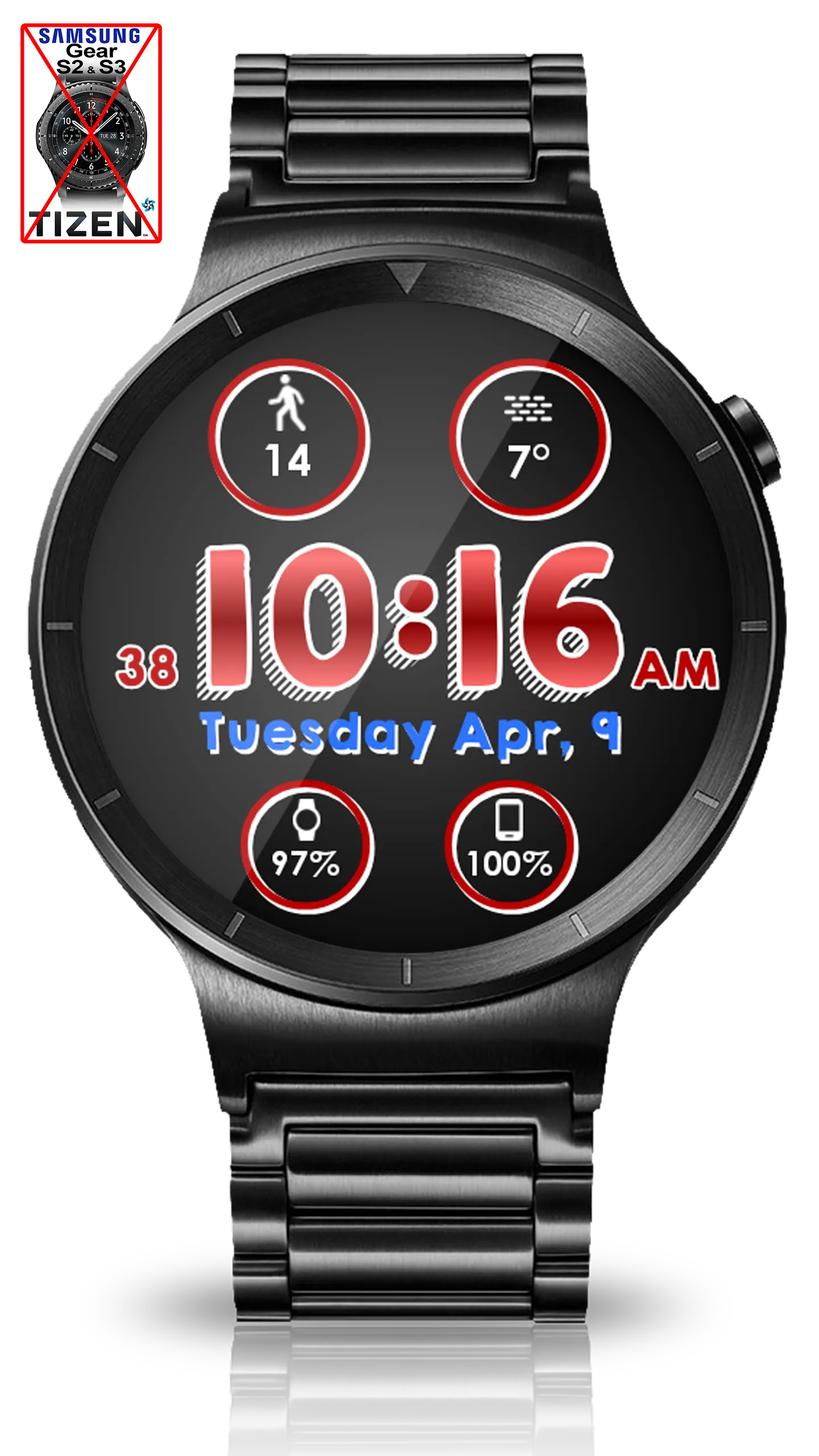 Line Face HD Watch Face | Indus Appstore | Screenshot