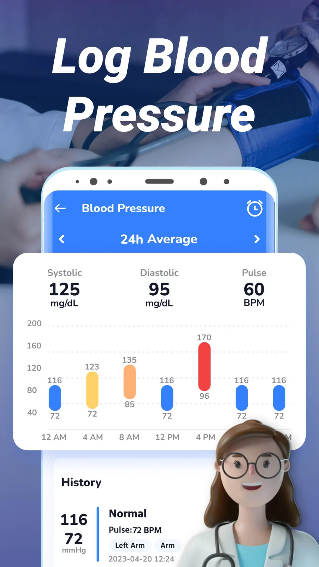 Blood Pressure & Sugar:Track | Indus Appstore | Screenshot