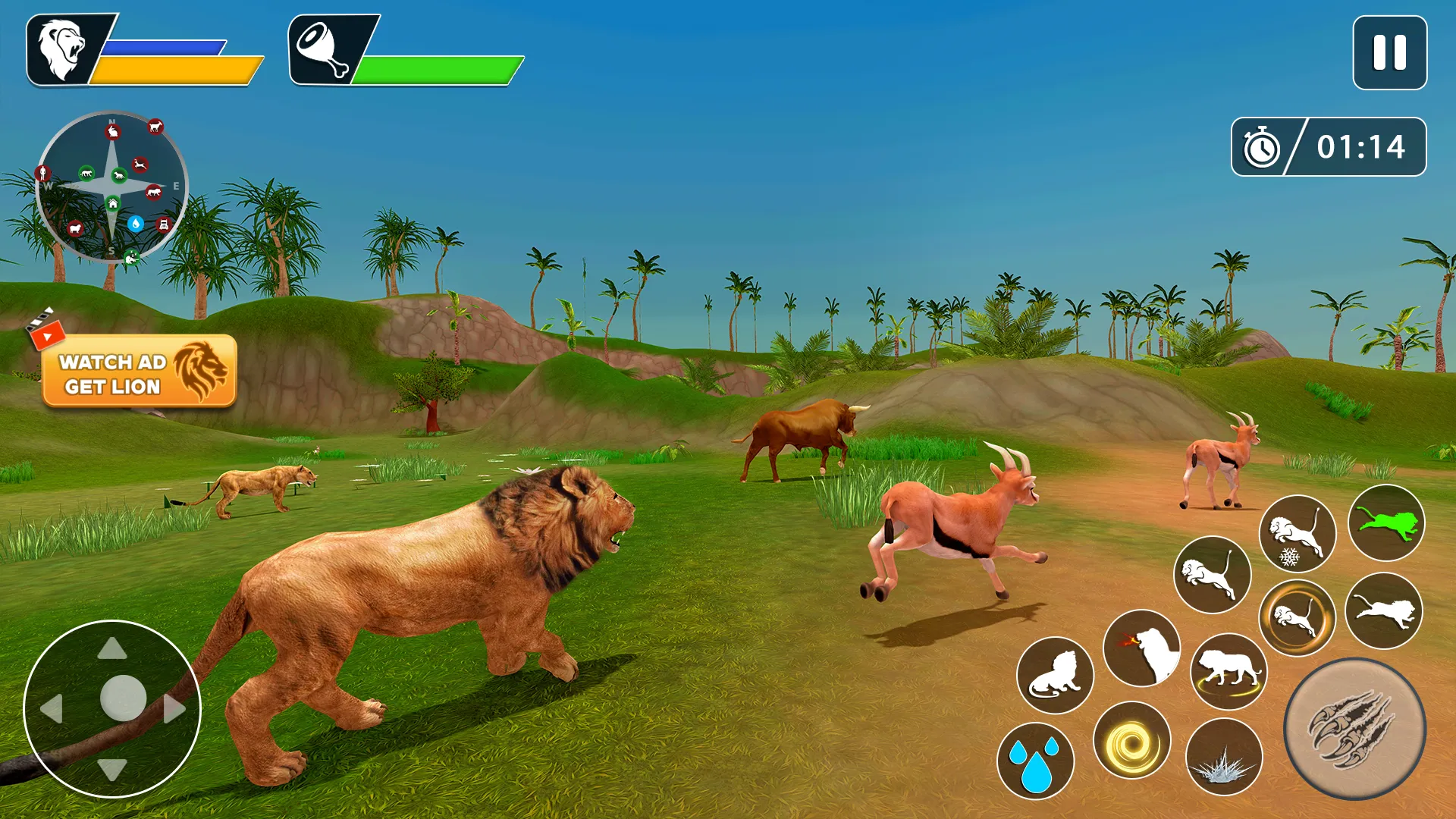 Lion Games Animal Simulator 3D | Indus Appstore | Screenshot