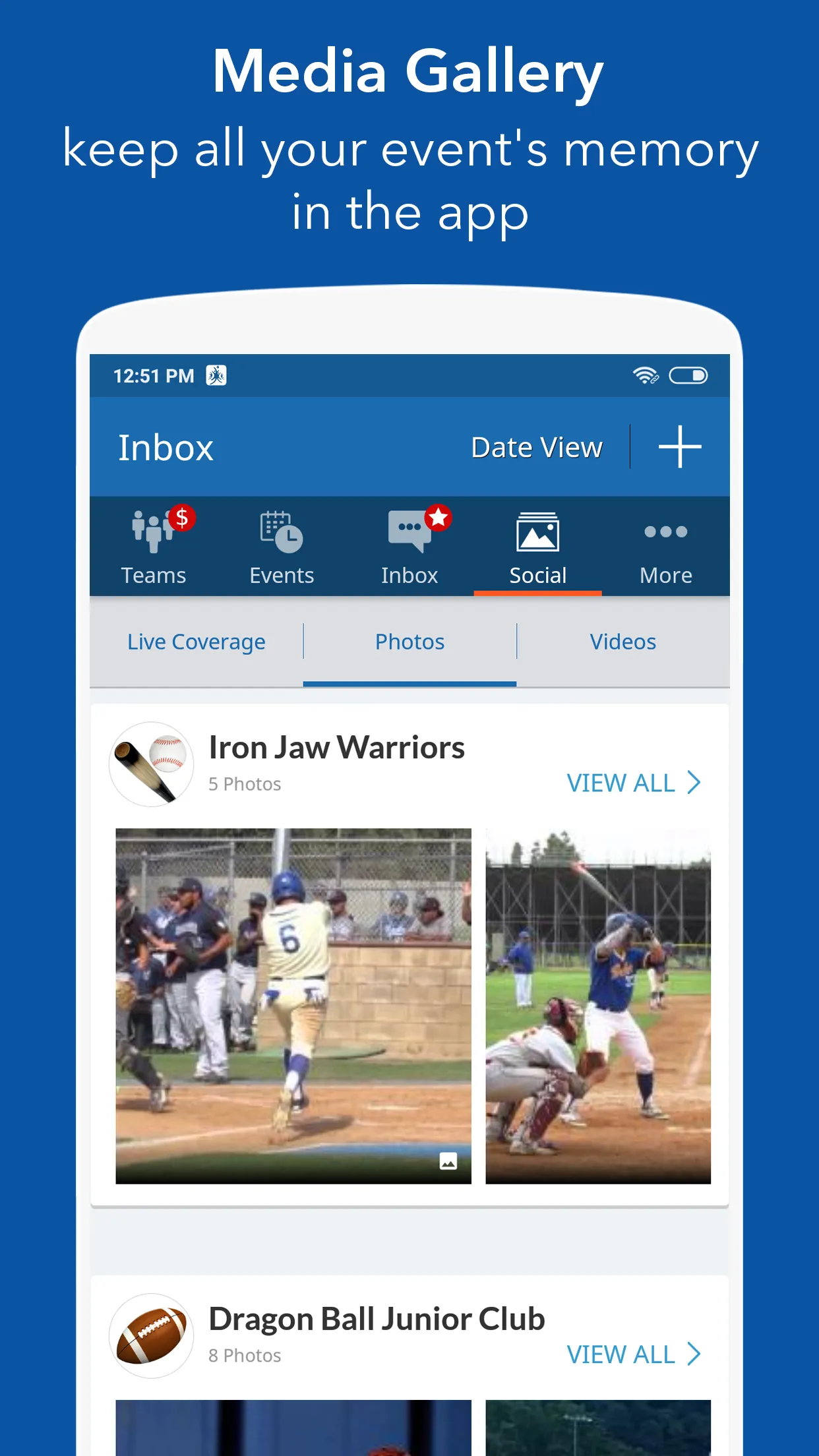 InstaTeam Sports Management | Indus Appstore | Screenshot