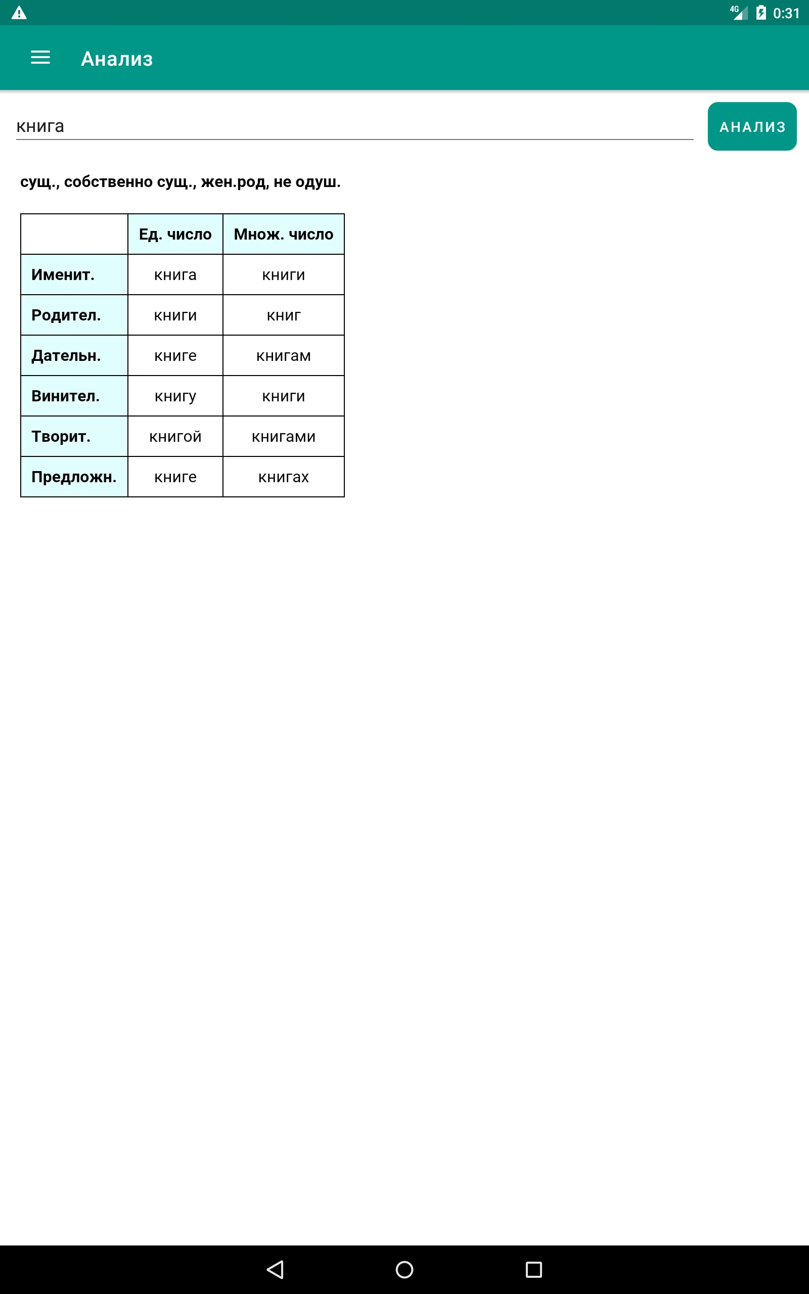 Déclinaison, conjugaison - rus | Indus Appstore | Screenshot