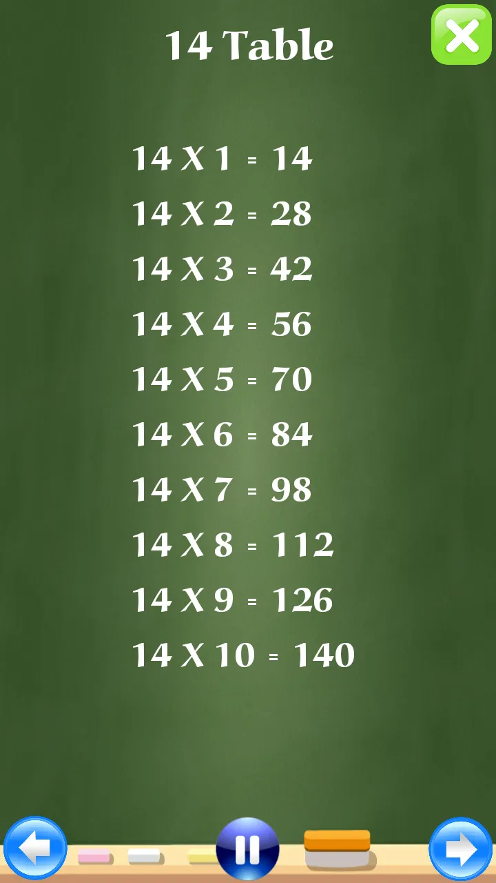 Math Tables Audio | Indus Appstore | Screenshot