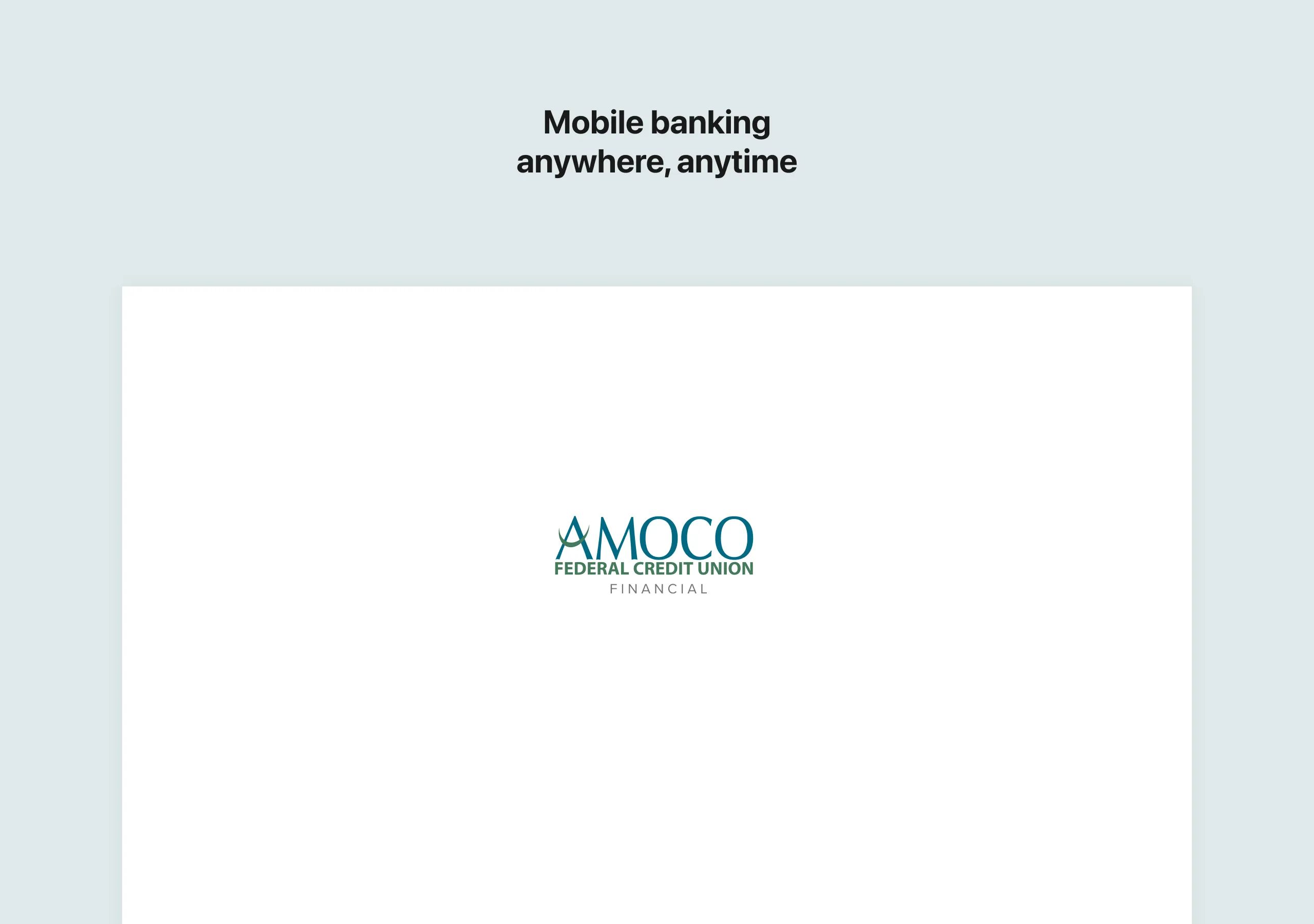 AMOCO FCU Mobile | Indus Appstore | Screenshot