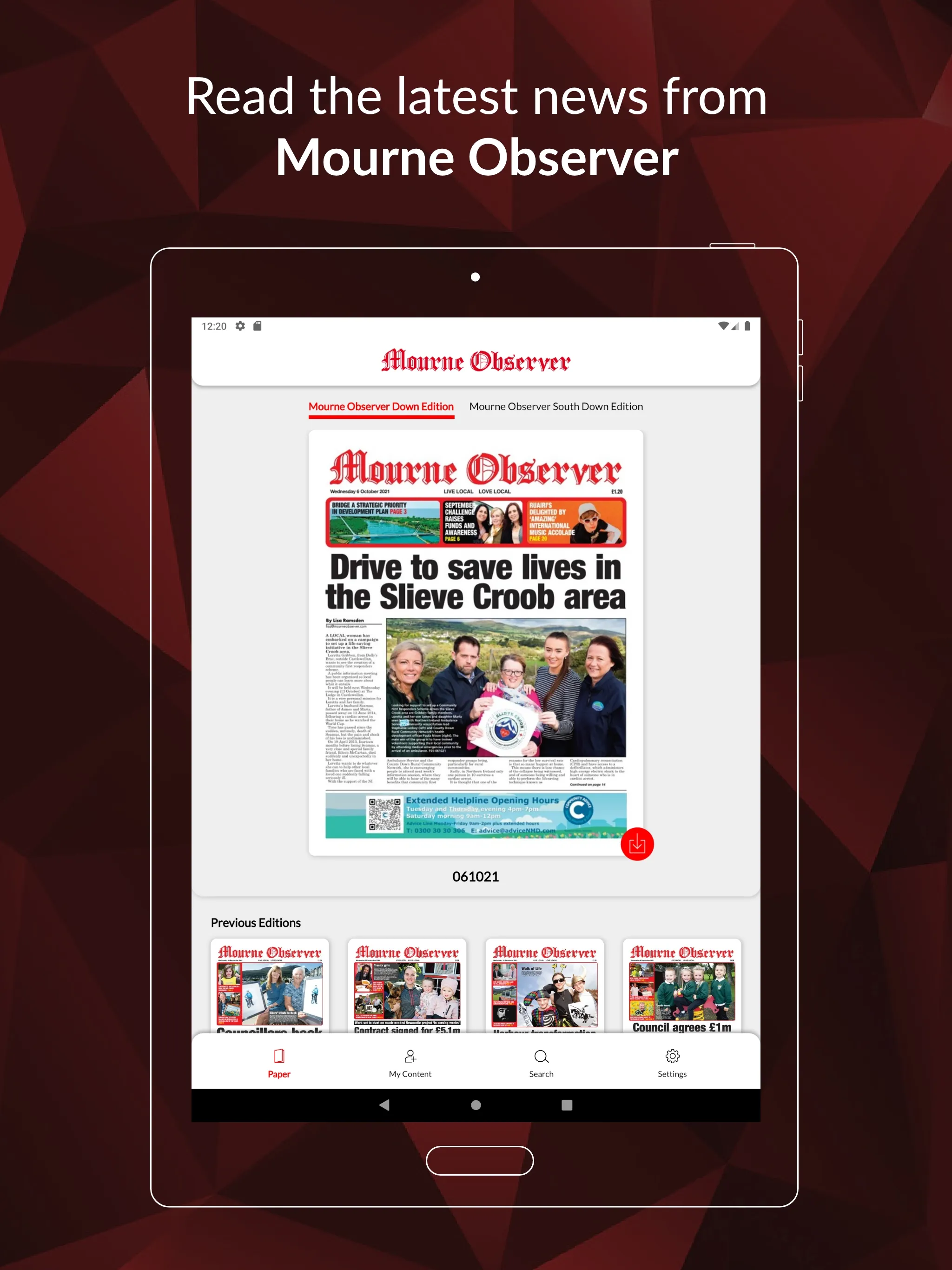 Mourne Observer | Indus Appstore | Screenshot