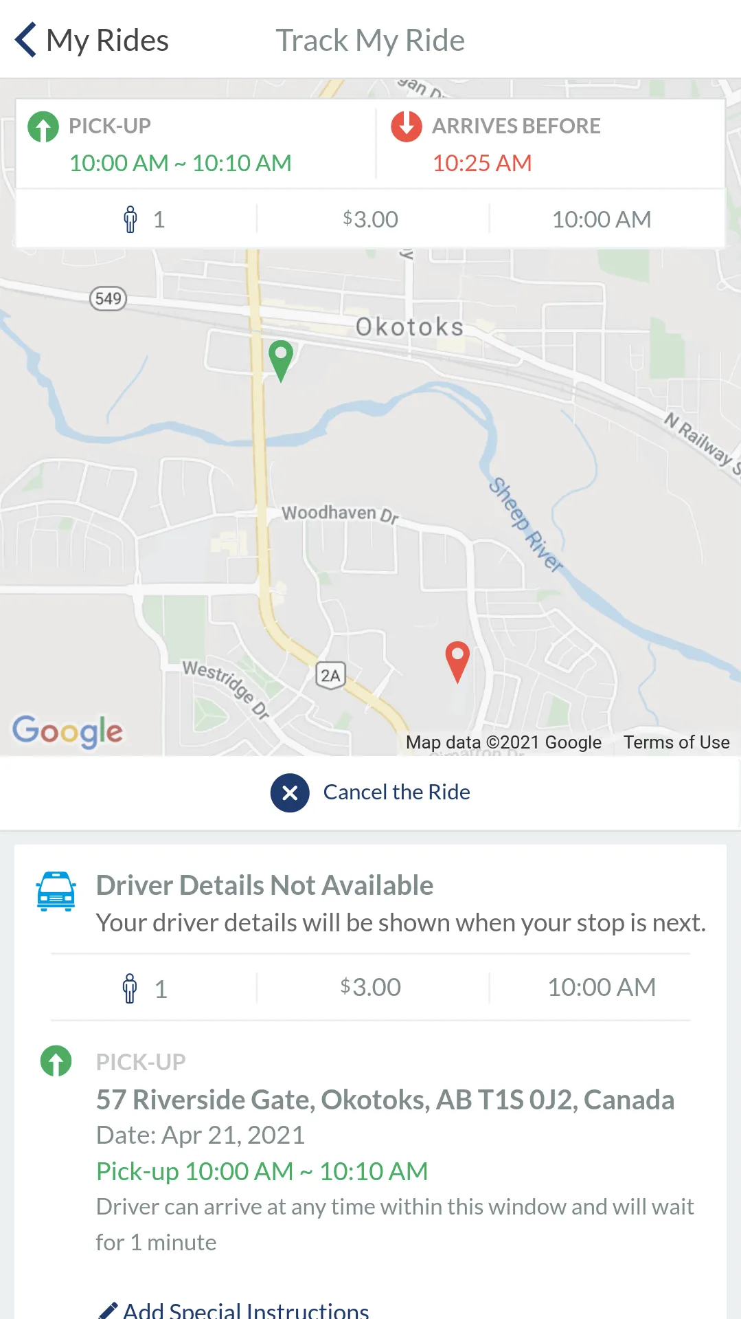 Okotoks Transit On Demand | Indus Appstore | Screenshot