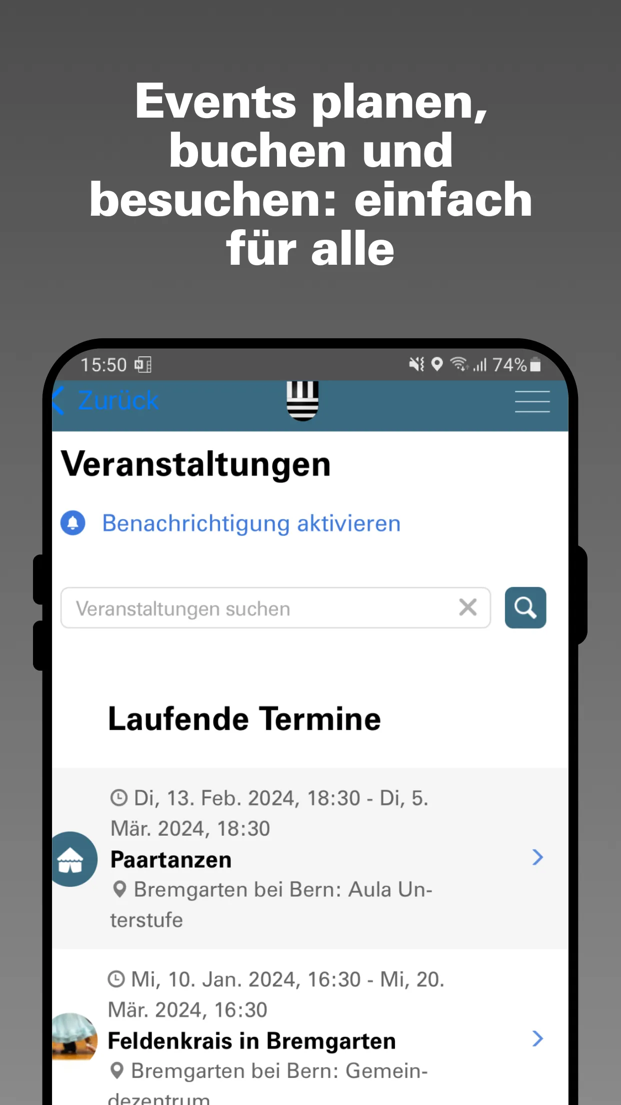 Gemeinde Bremgarten bei Bern | Indus Appstore | Screenshot