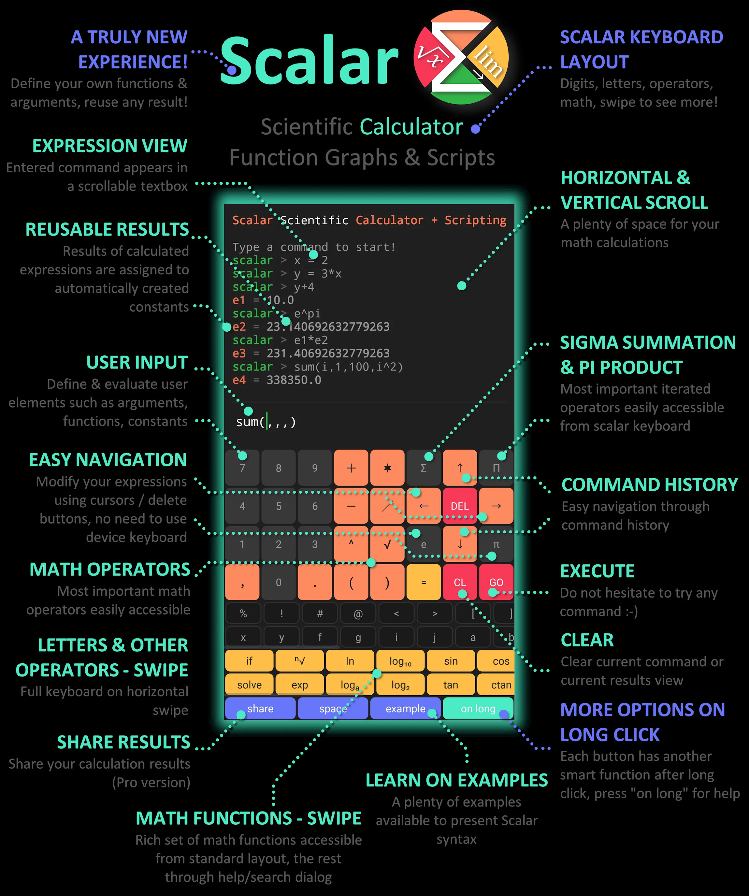 Scientific Calculator Scalar | Indus Appstore | Screenshot