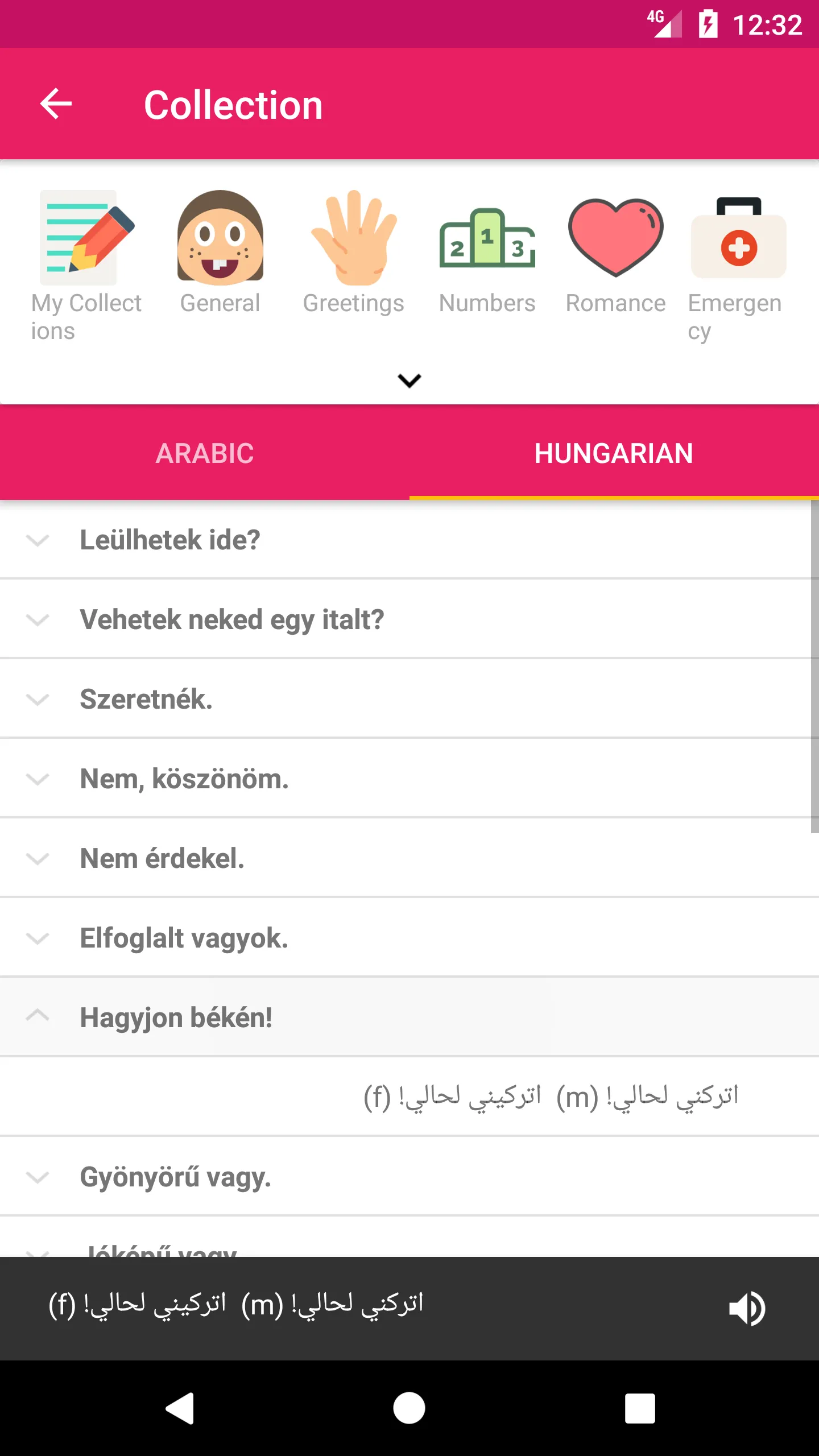 Arabic Hungarian Dictionary | Indus Appstore | Screenshot