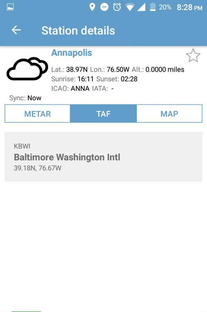 NOAA Aviation Live Sky Weather | Indus Appstore | Screenshot