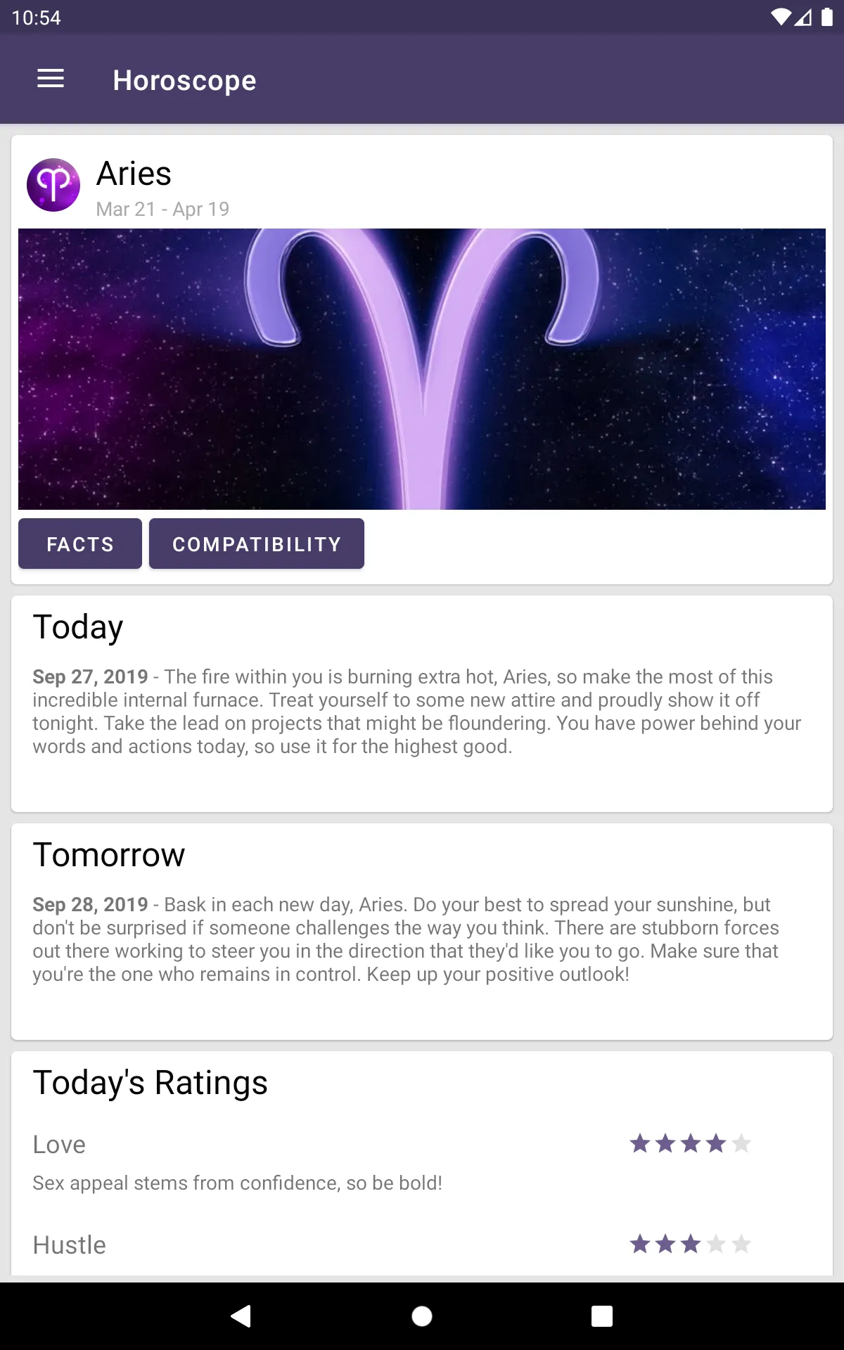 Daily Horoscope, zodiac signs | Indus Appstore | Screenshot