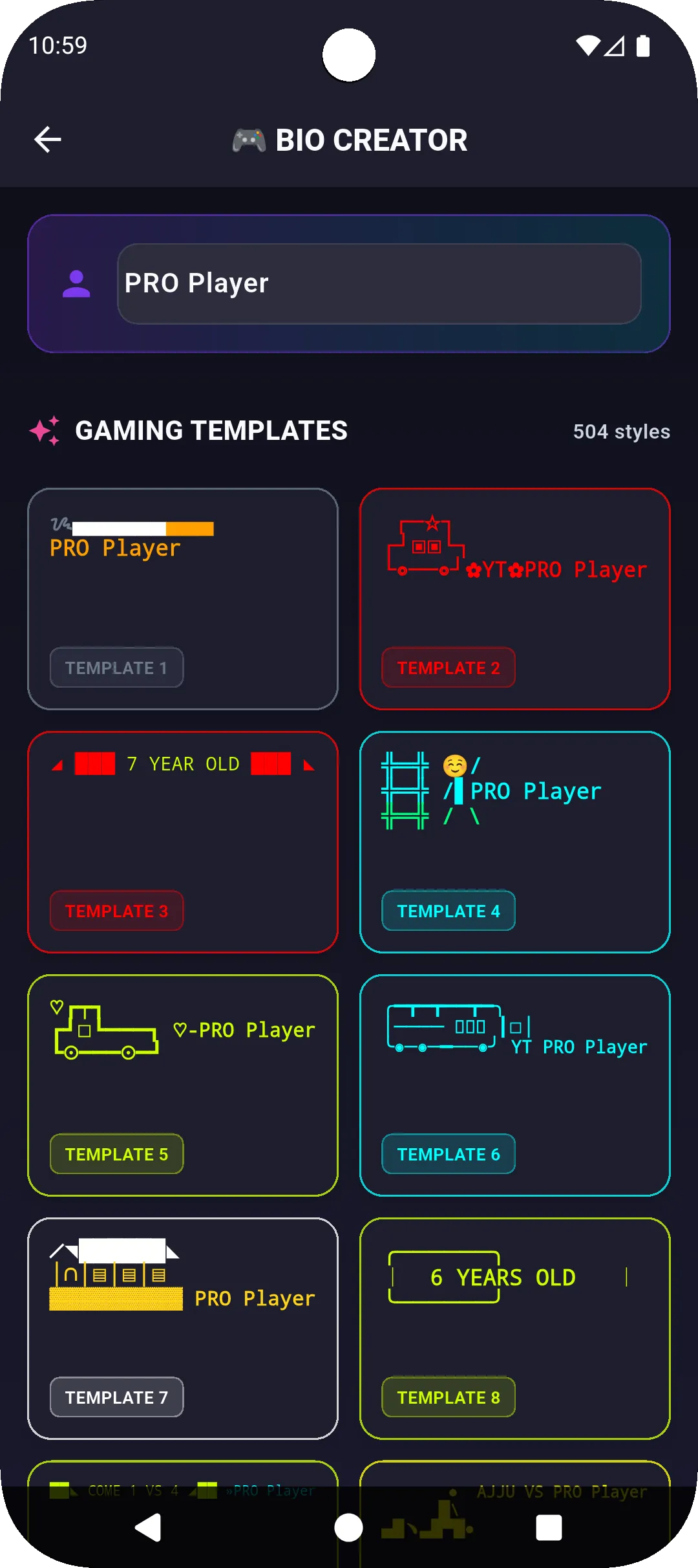 ff pro bio codes - name style | Indus Appstore | Screenshot