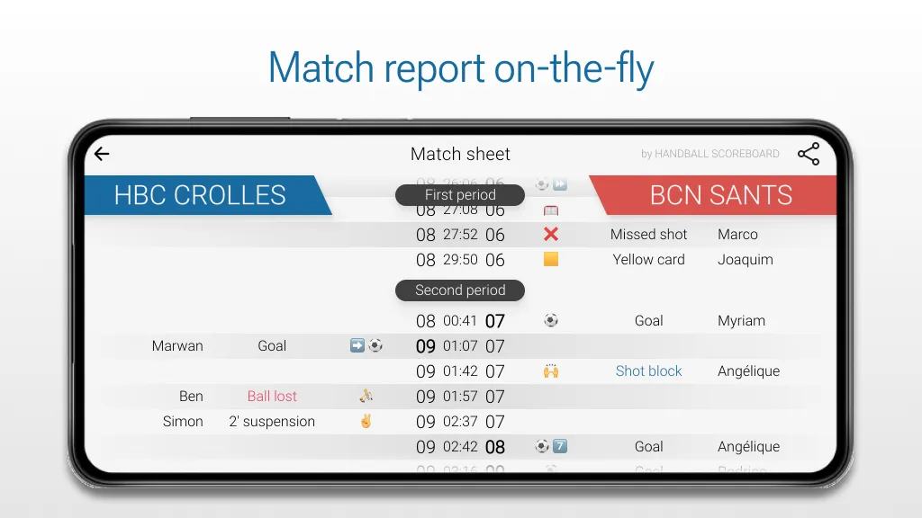 Handball Scoreboard | Indus Appstore | Screenshot