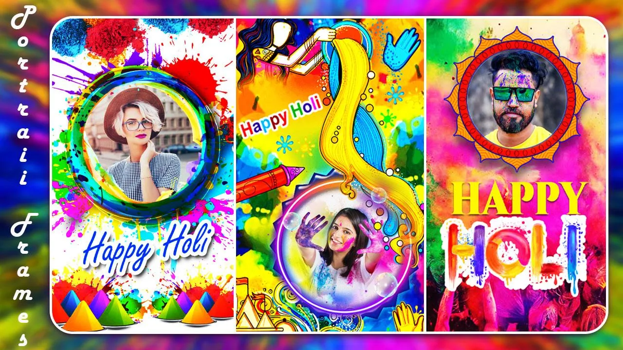 Happy Holi Photo Frame 2024 | Indus Appstore | Screenshot