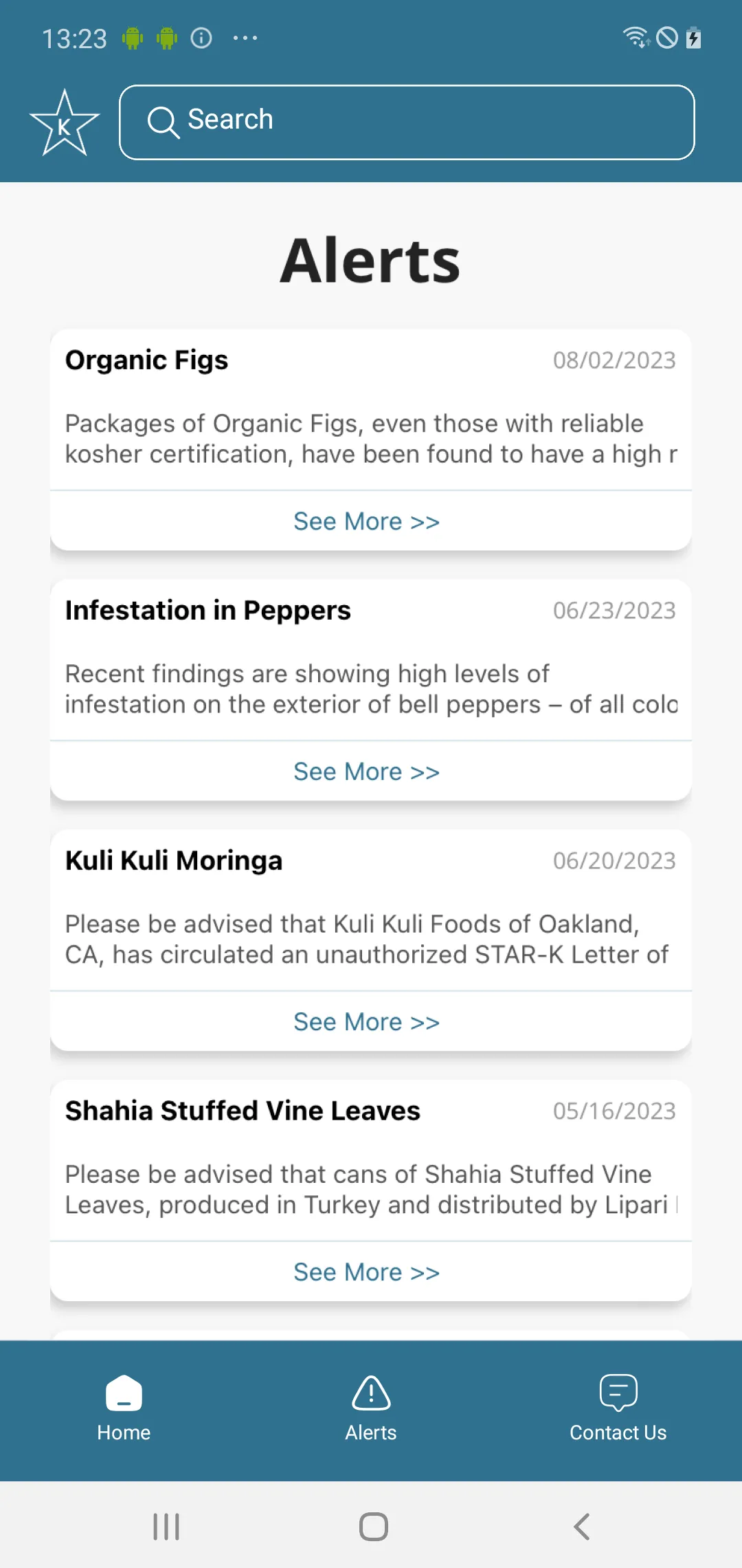 Star-K Kosher Info | Indus Appstore | Screenshot