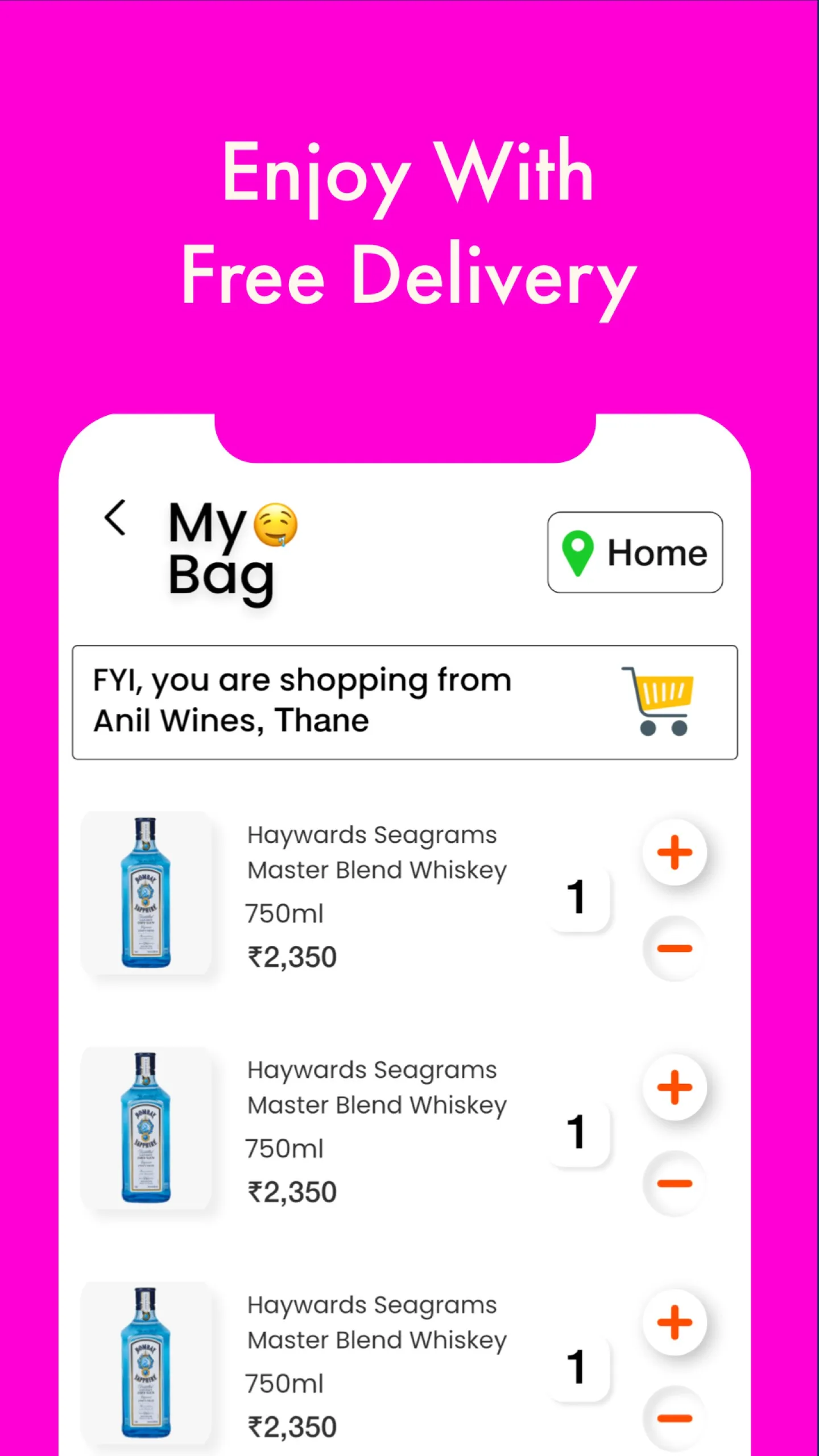 Talli: Alcohol delivery. Order | Indus Appstore | Screenshot