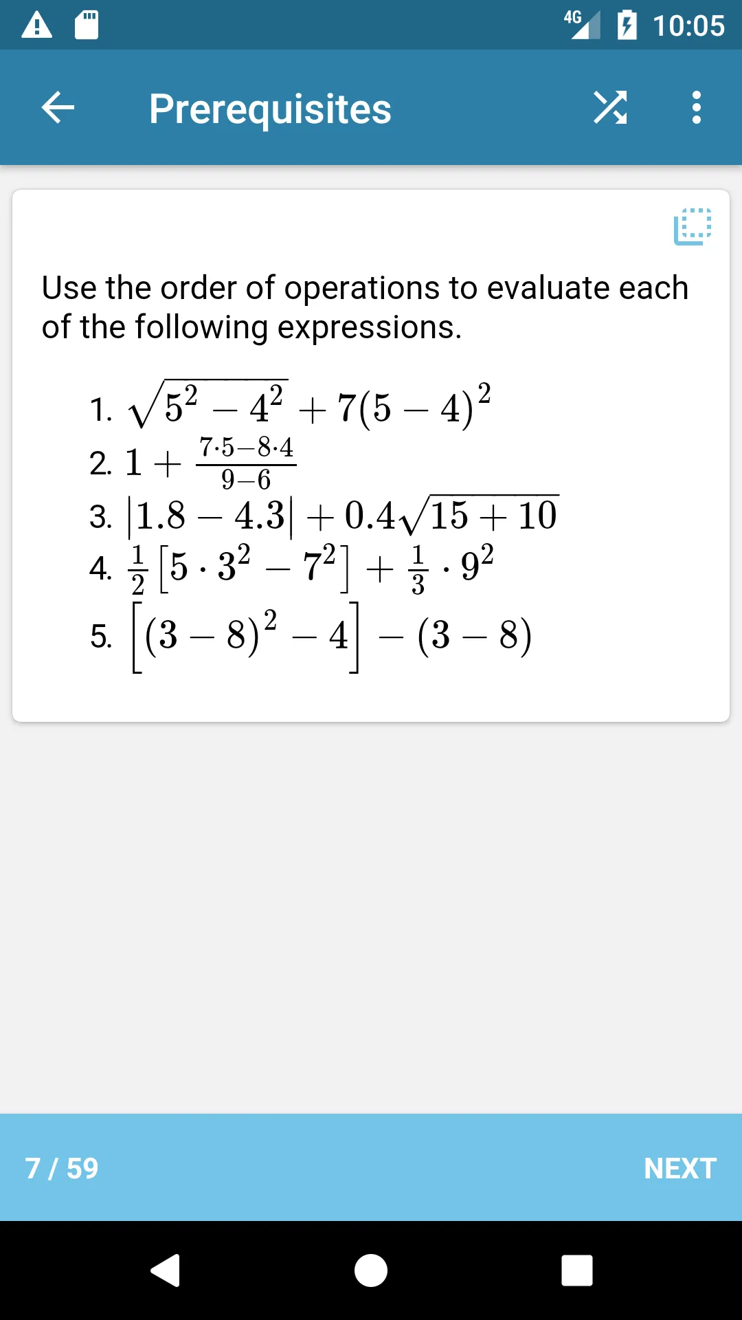 College Algebra | Indus Appstore | Screenshot