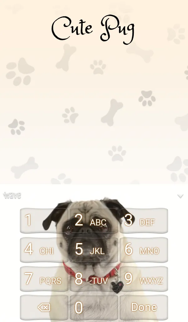 Cute Pug Keyboard Wallpaper HD | Indus Appstore | Screenshot