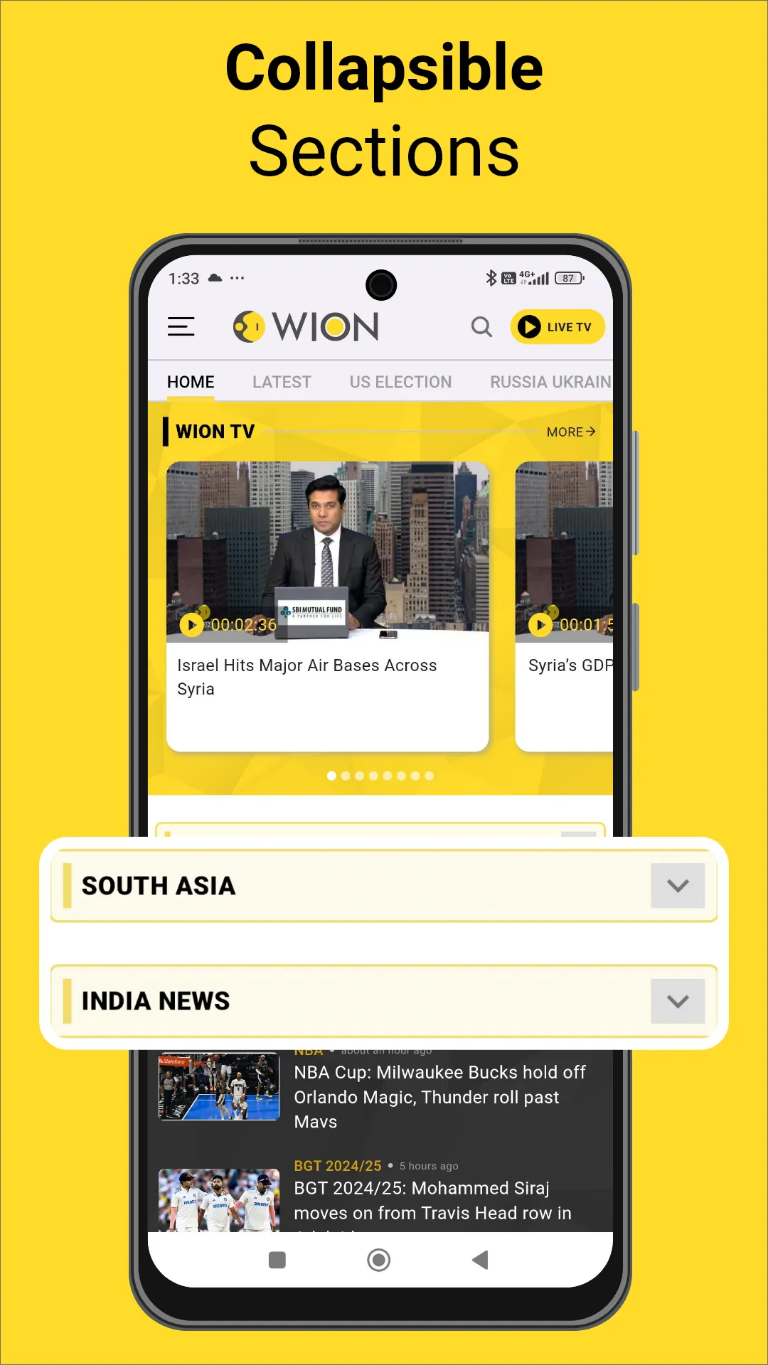 WION: Breaking US & WORLD NEWS | Indus Appstore | Screenshot