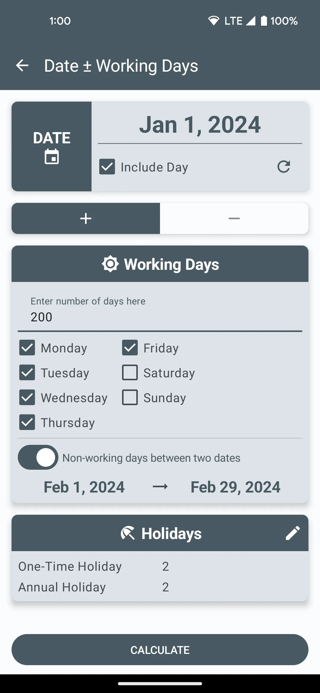 Date Calculator | Indus Appstore | Screenshot