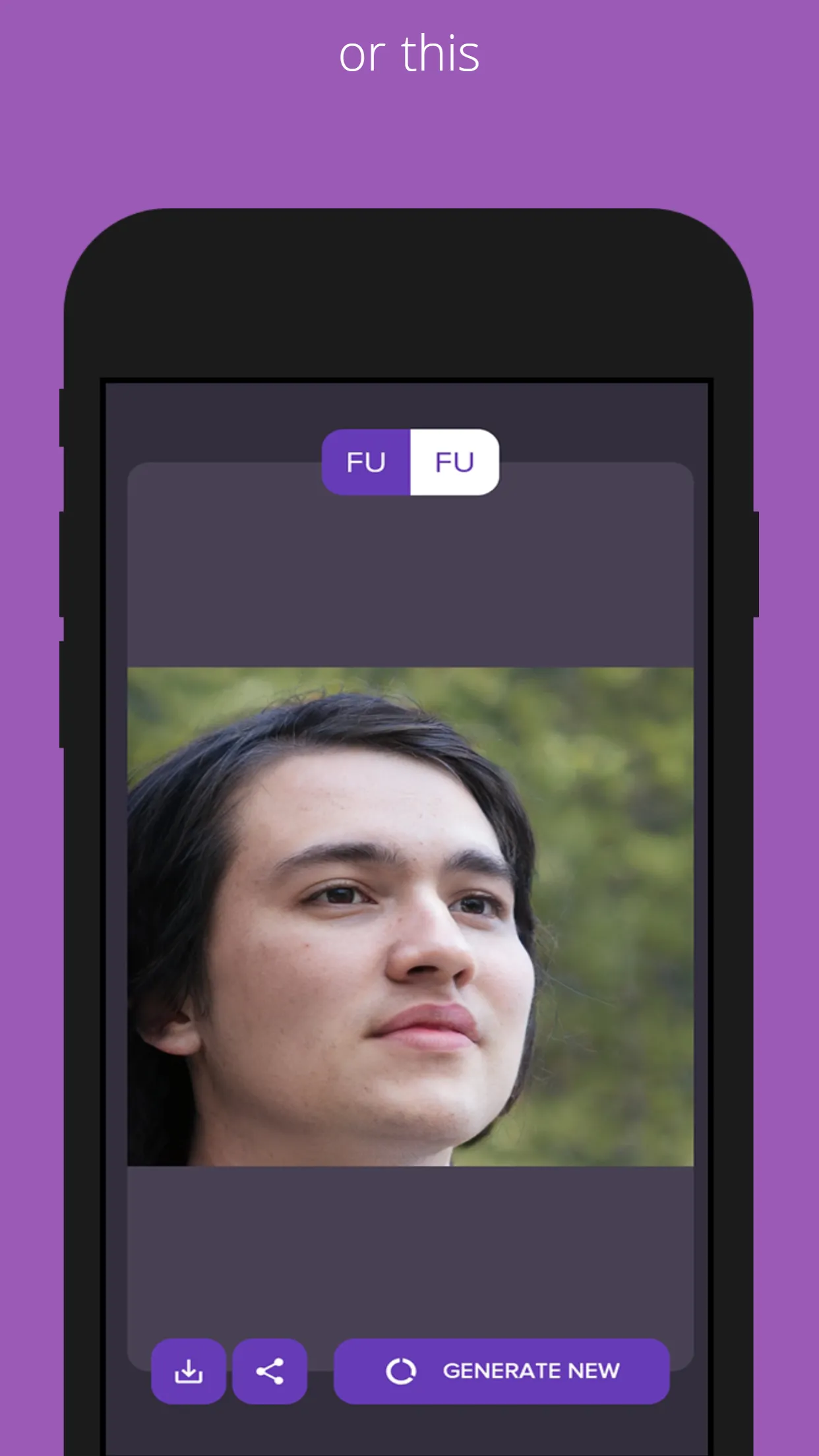 FUFU: Fake faces generator | Indus Appstore | Screenshot