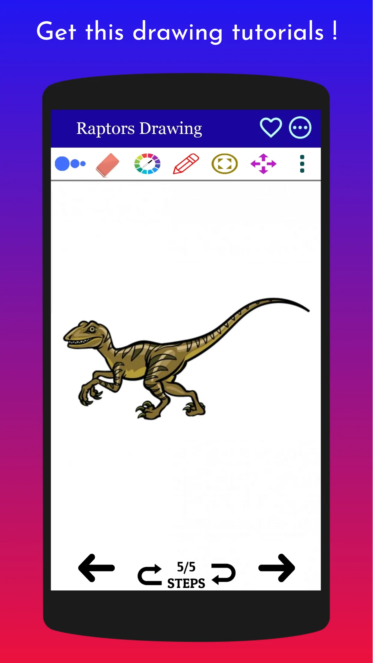 How to Draw Jurassic Dinosaur | Indus Appstore | Screenshot