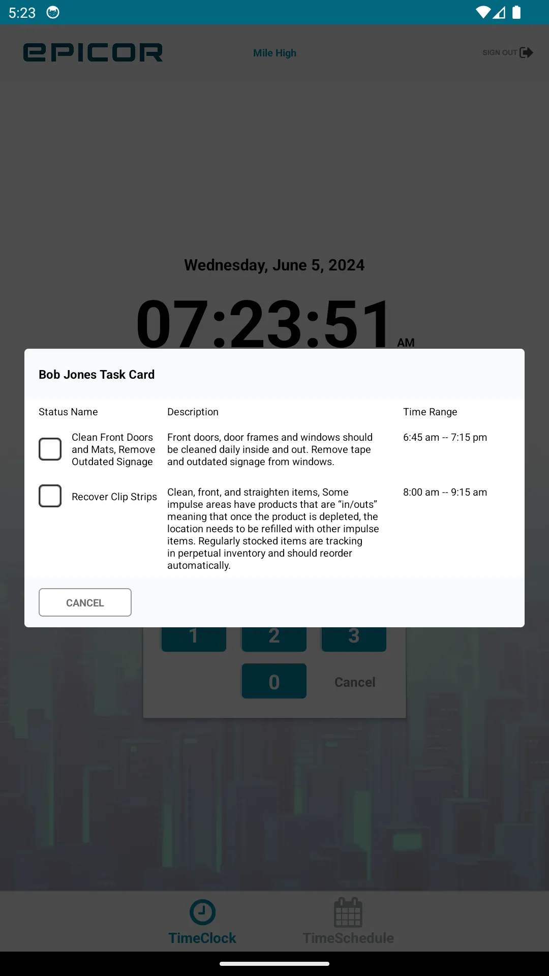 Epicor Scheduling+ TimeClock | Indus Appstore | Screenshot