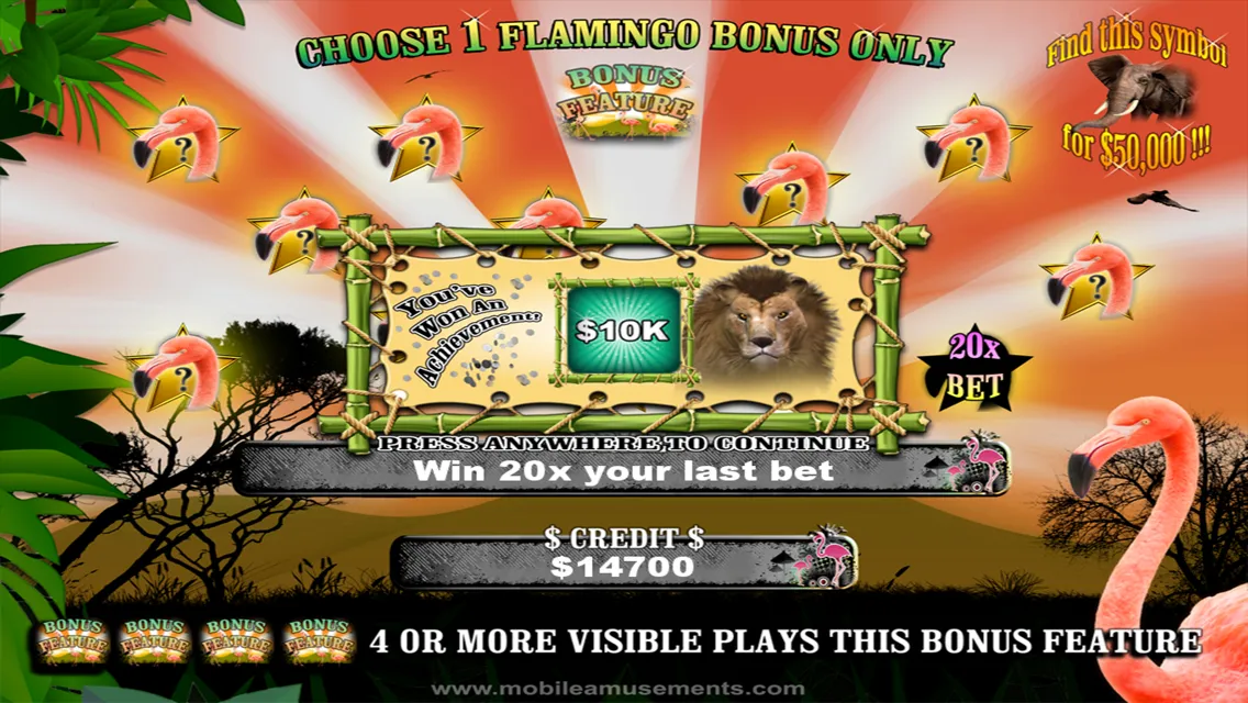 Flamingo Safari Slots | Indus Appstore | Screenshot