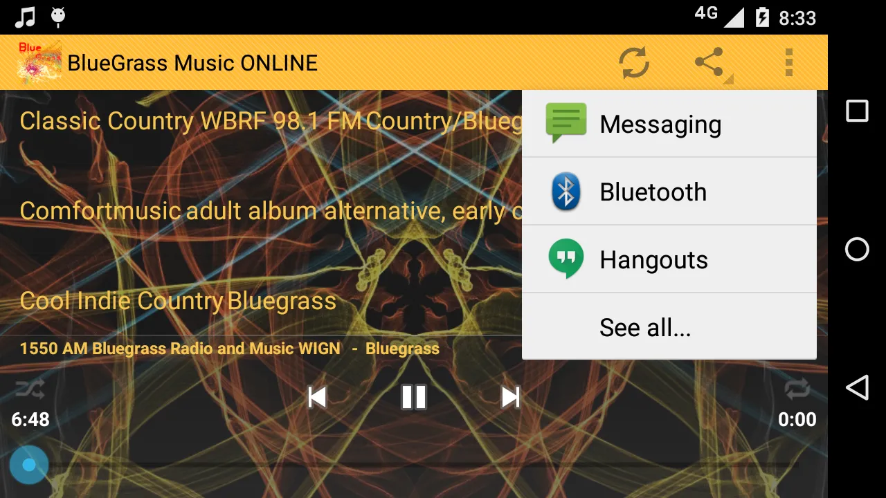 BlueGrass Music ONLINE | Indus Appstore | Screenshot