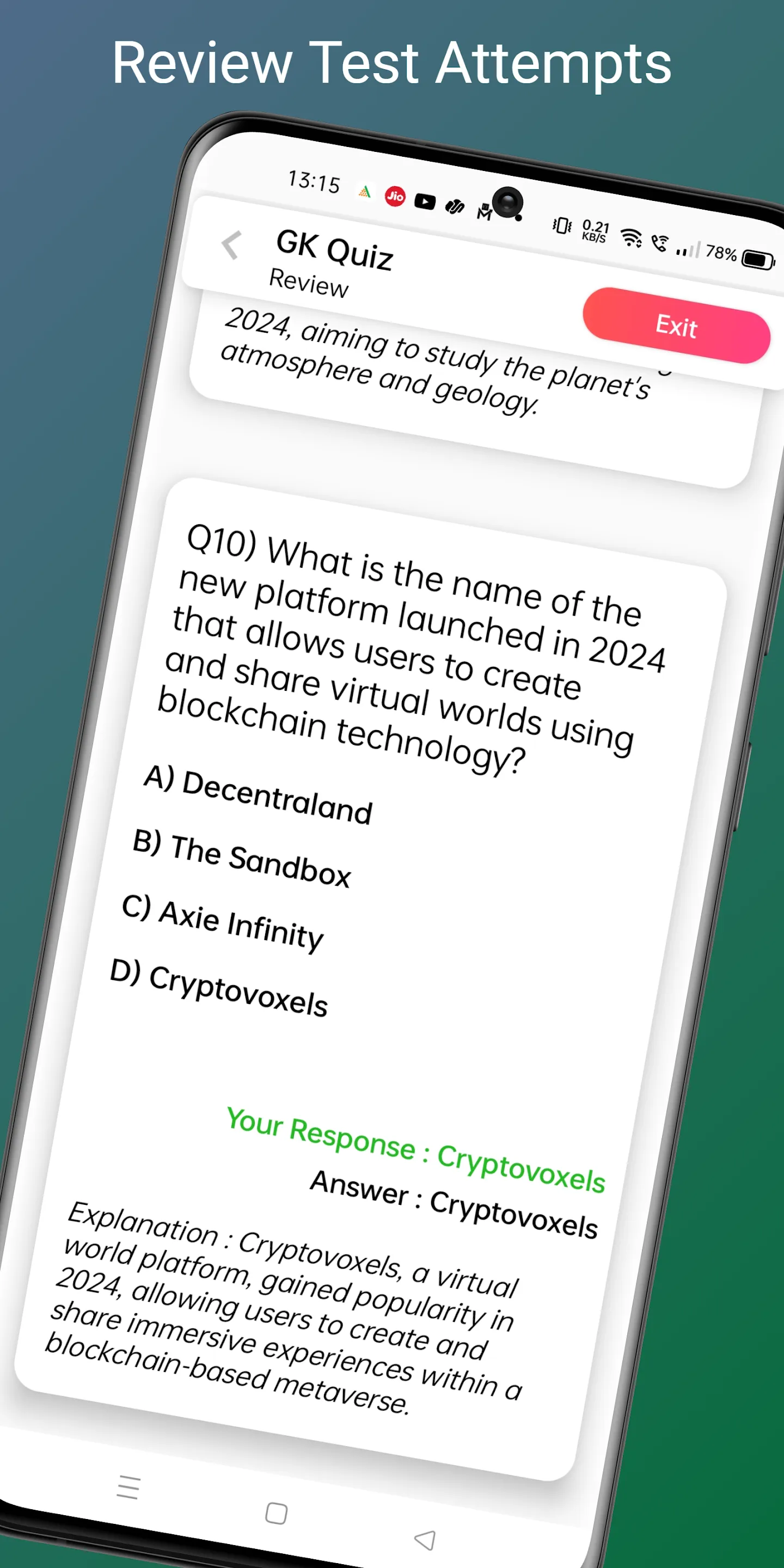 GK Quiz | Indus Appstore | Screenshot