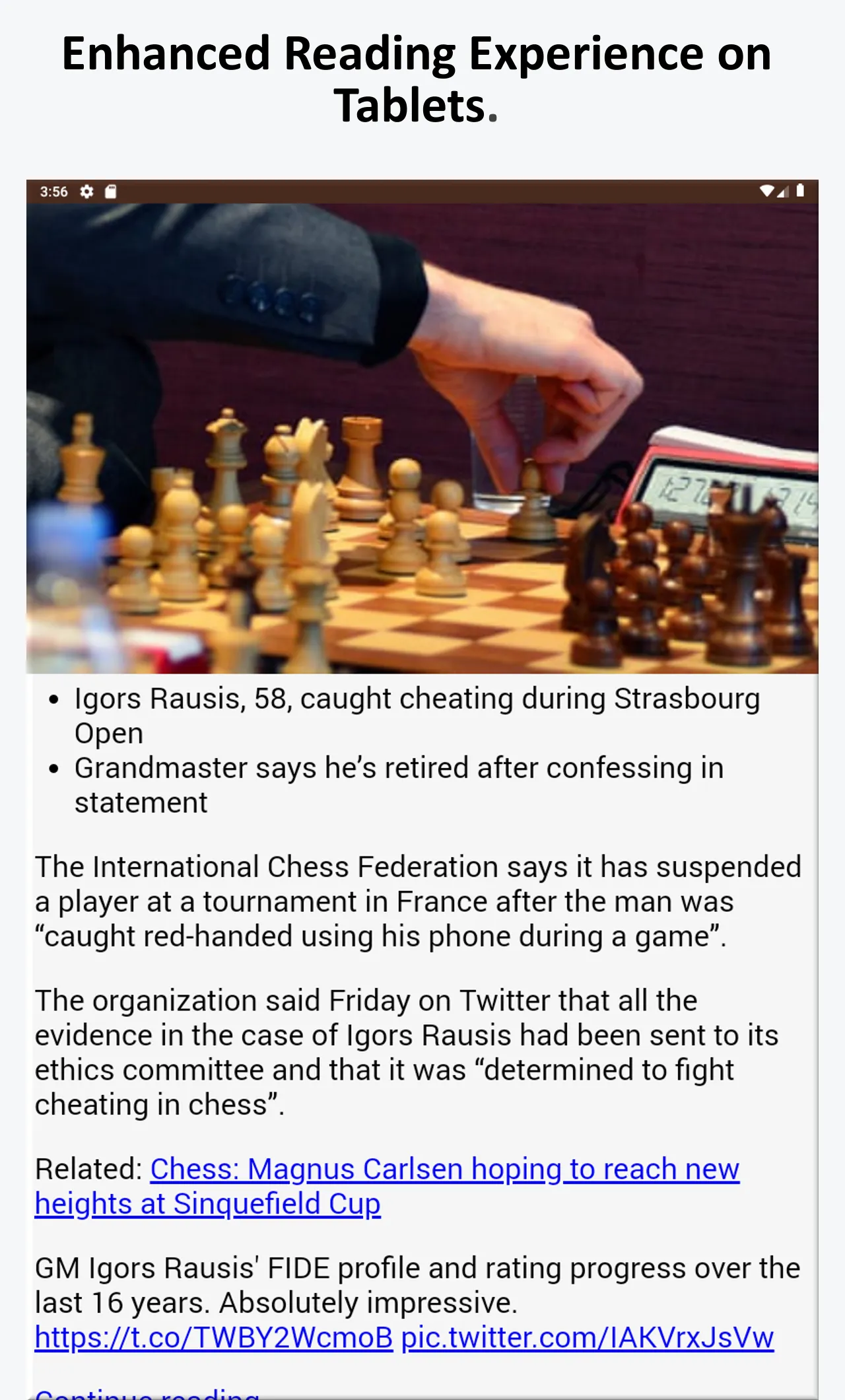 Chess News | Indus Appstore | Screenshot