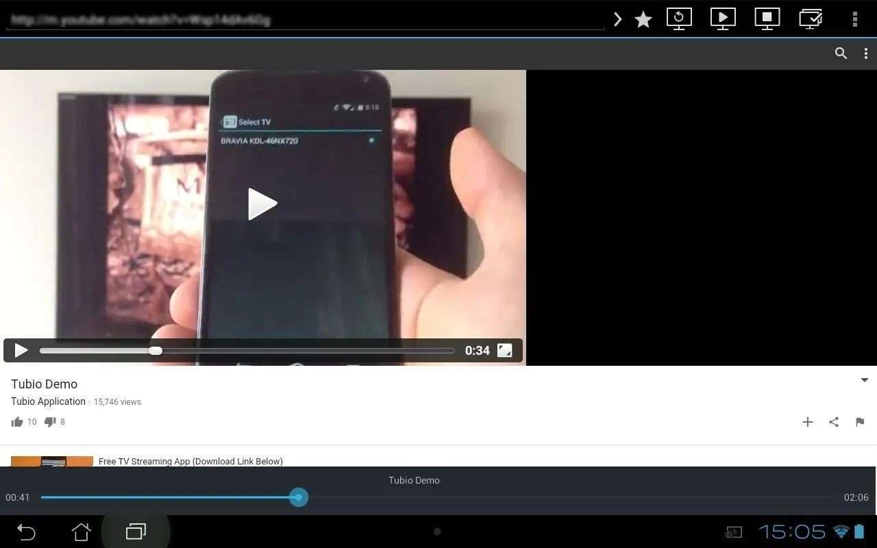 Tubio - Cast Web Videos to TV | Indus Appstore | Screenshot