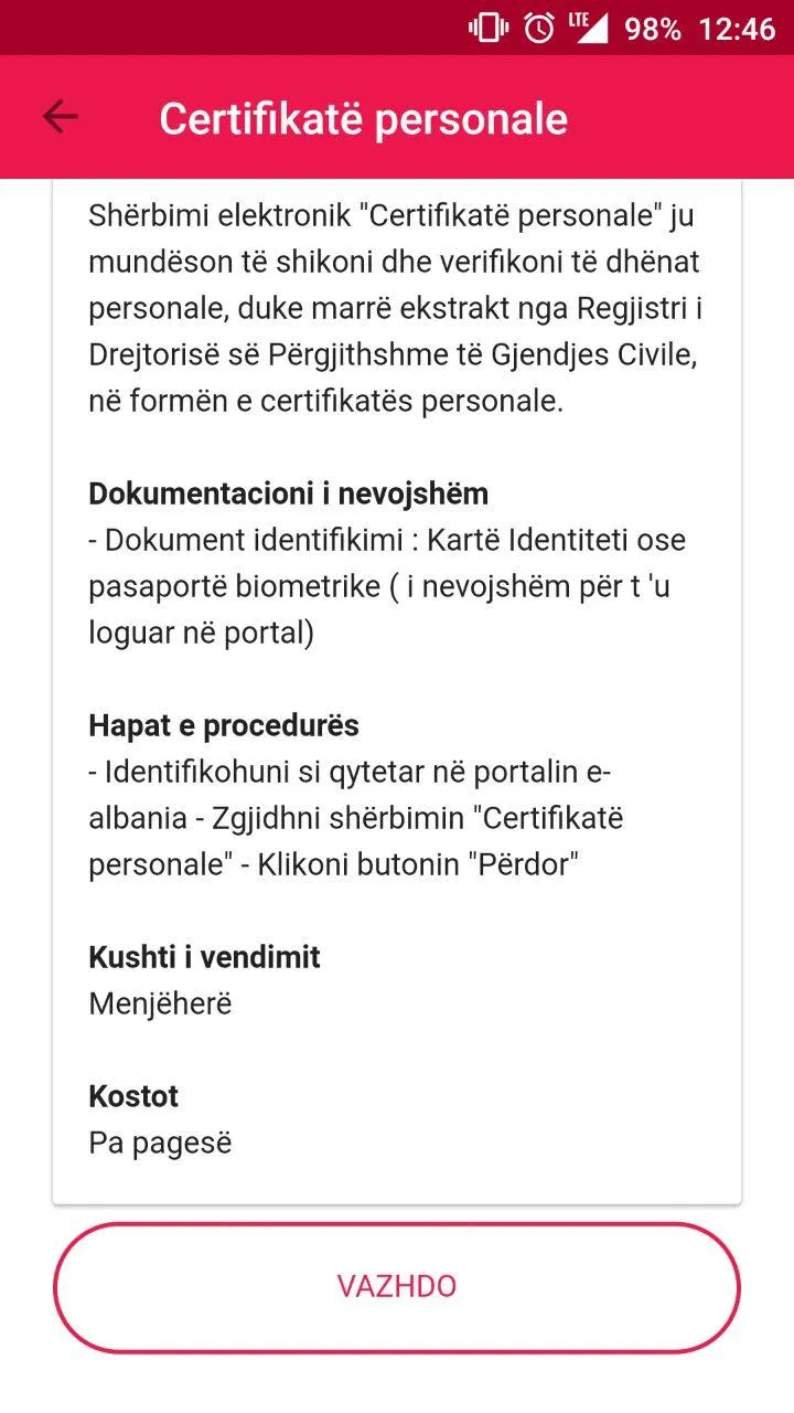 e-Albania | Indus Appstore | Screenshot