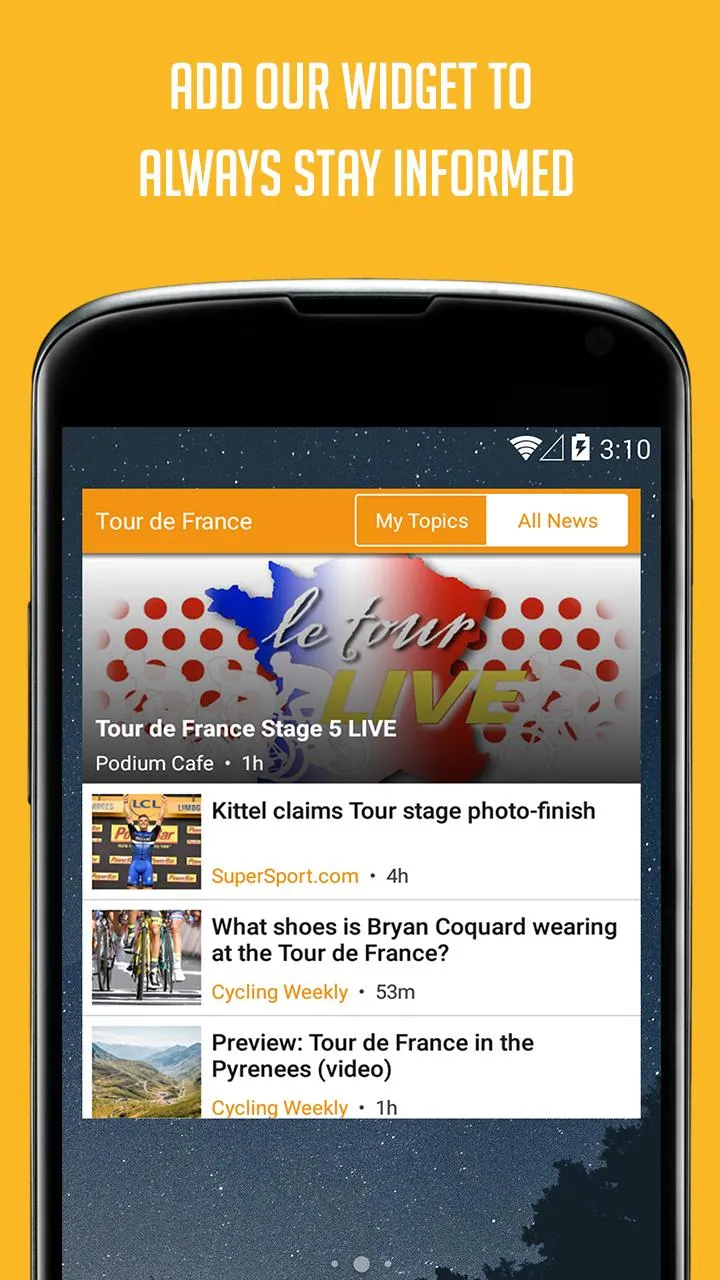 Unofficial TDF News | Indus Appstore | Screenshot