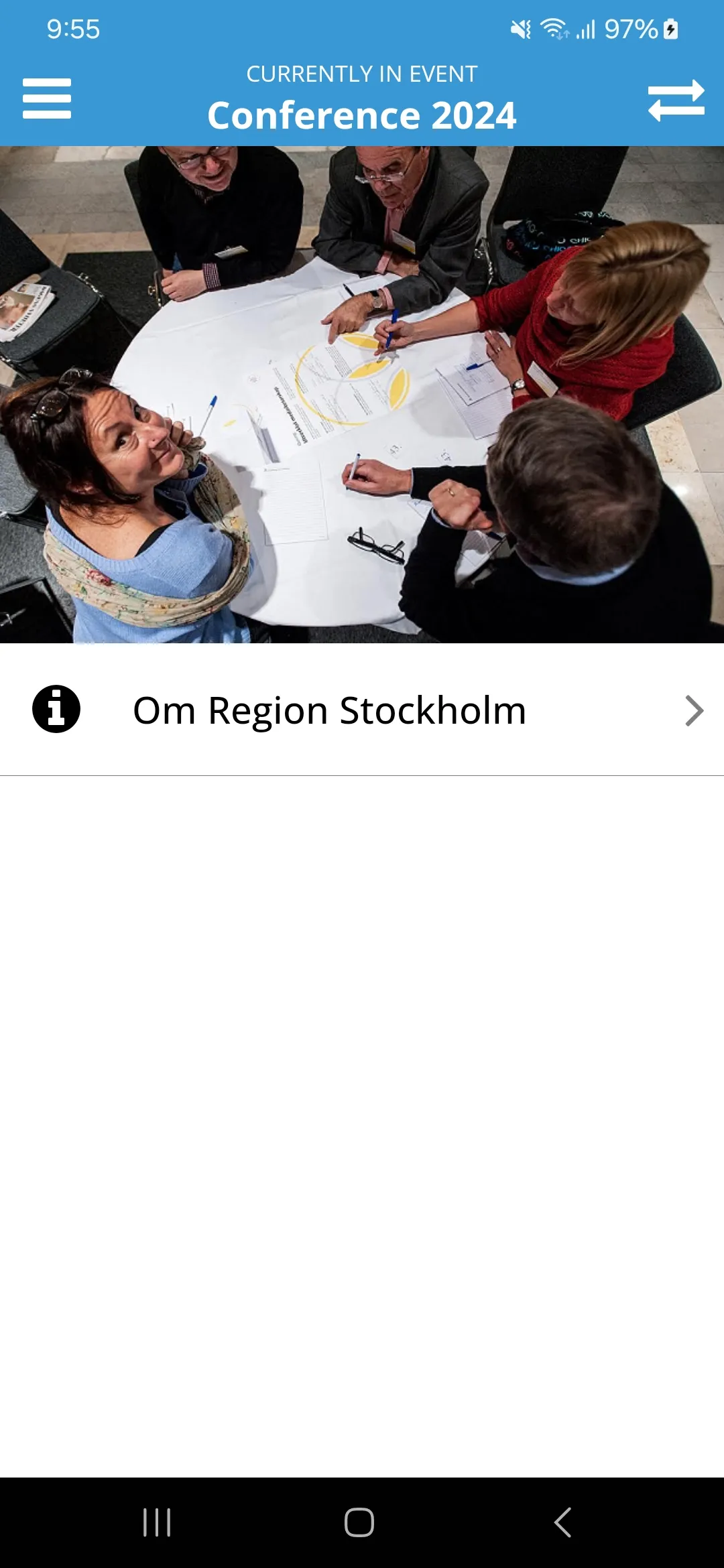 Möten Region Stockholm | Indus Appstore | Screenshot