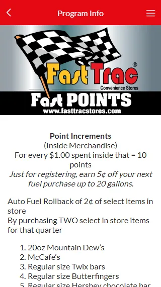 Fast Trac Points | Indus Appstore | Screenshot