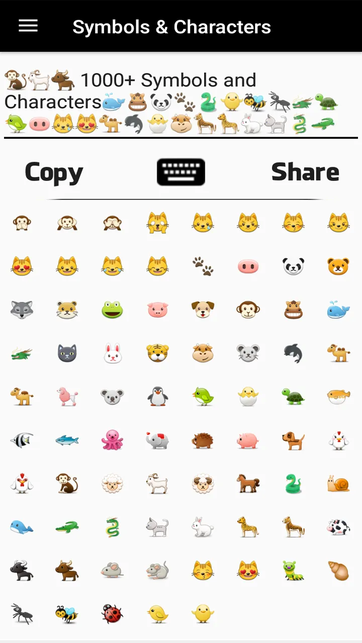 Message Symbols & Characters | Indus Appstore | Screenshot