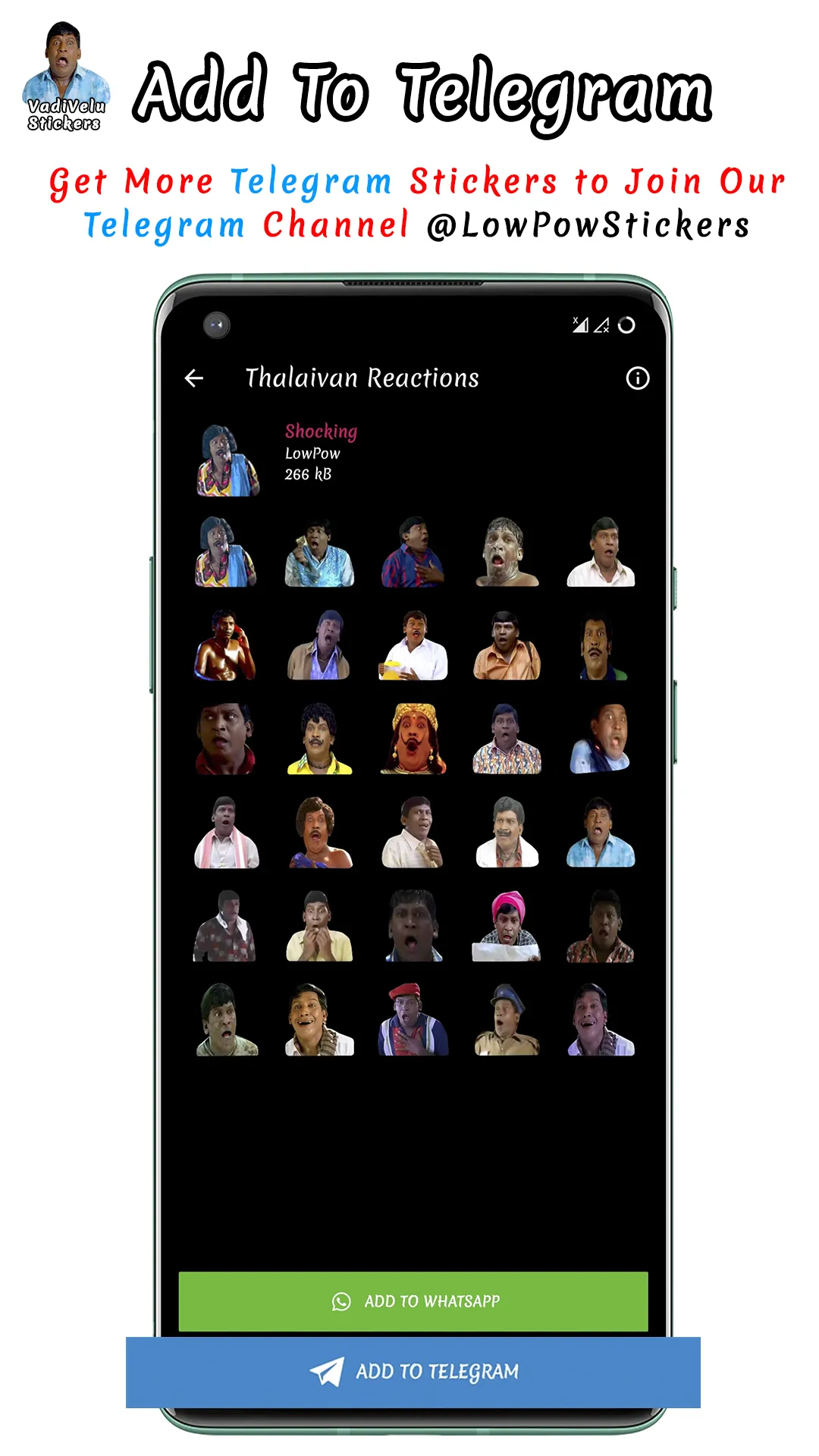 VadiStick - Vadivelu Stickers | Indus Appstore | Screenshot