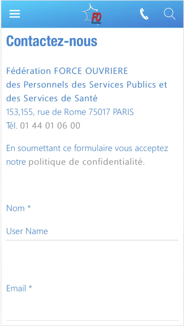 FO Territoriaux | Indus Appstore | Screenshot