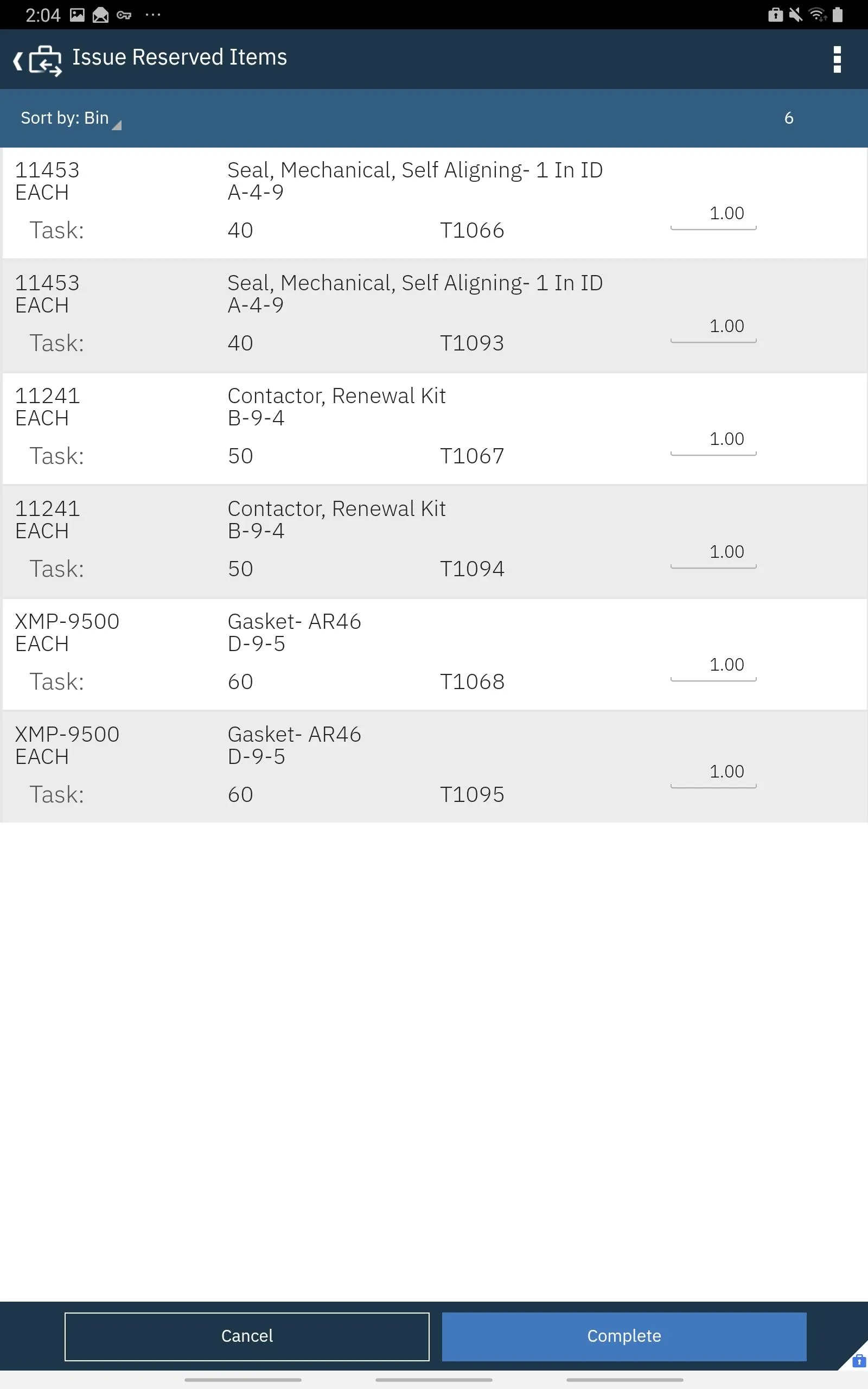 IBM Maximo Issues Returns | Indus Appstore | Screenshot