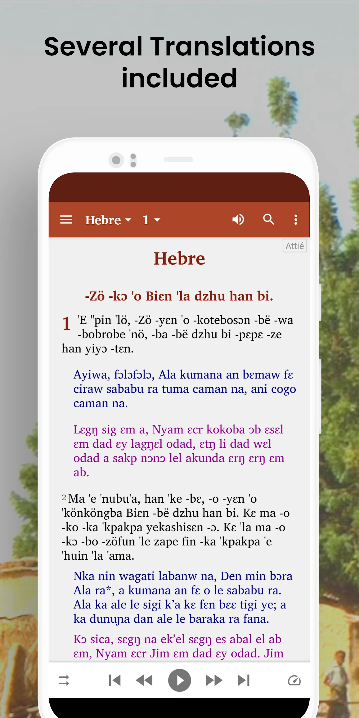 Bible in Attié -NT with French | Indus Appstore | Screenshot